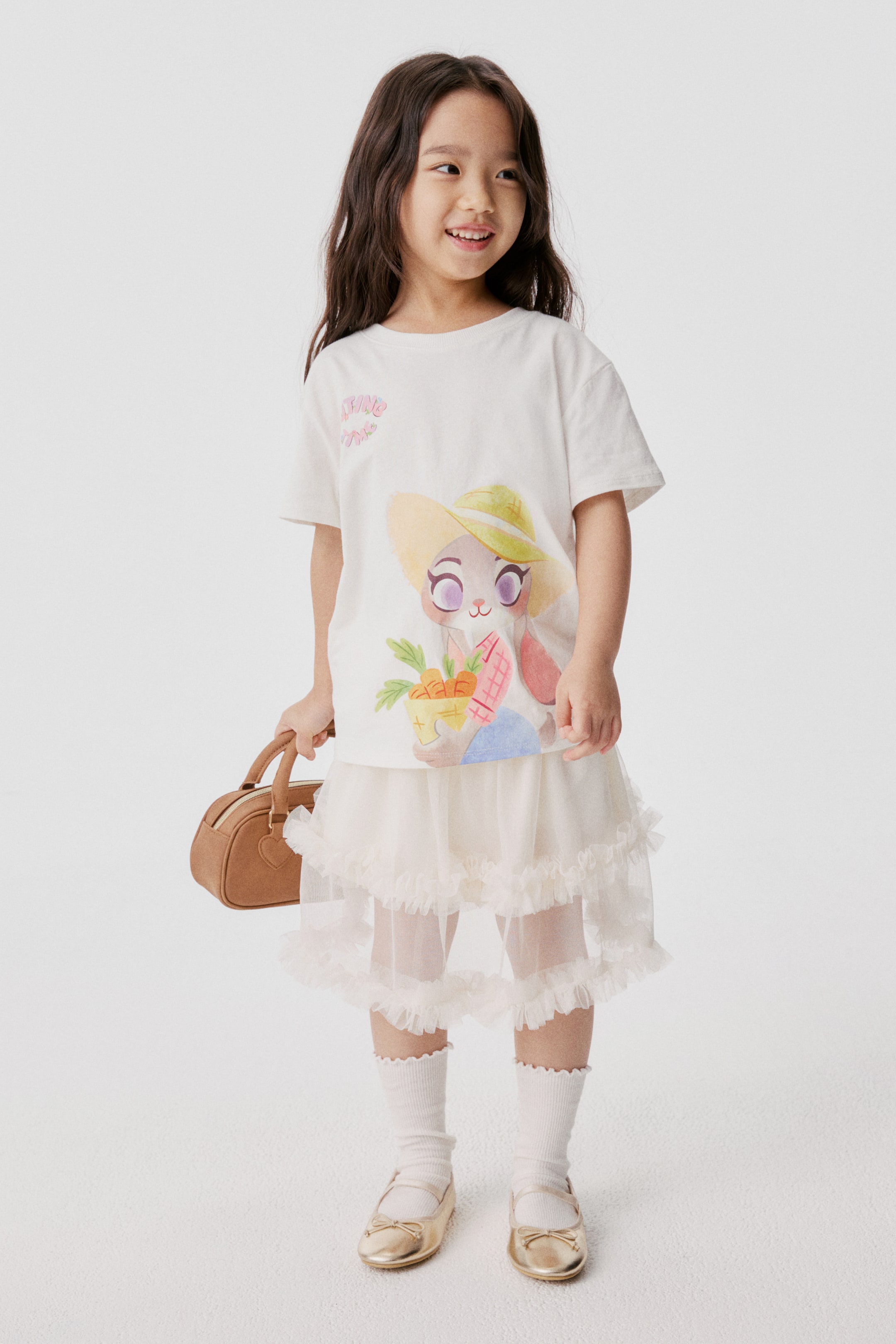 View larger image: Cotton T-Shirt with Printed Motif - White/Zootopia - Kids | H&M PH 1