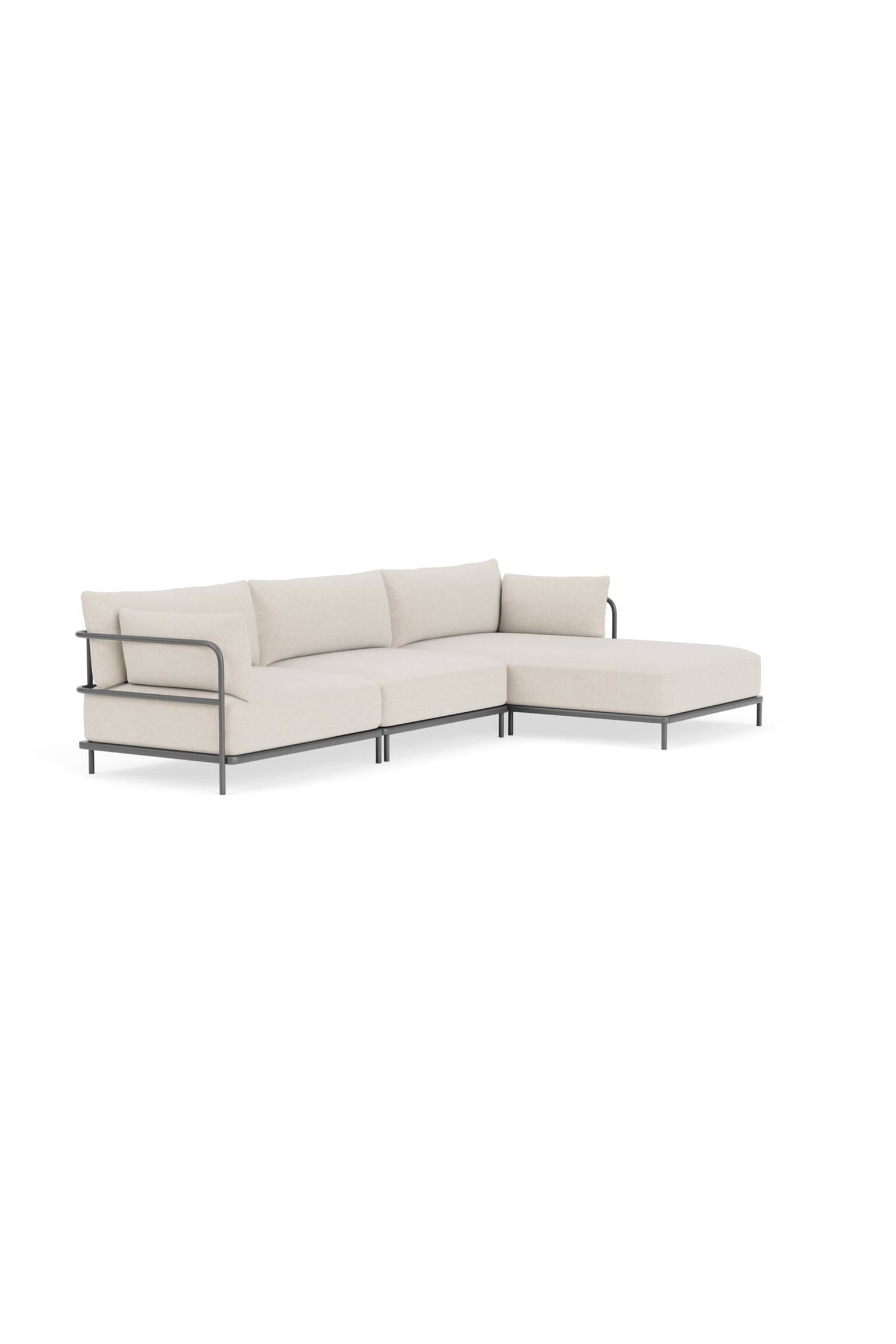 Vincent Gartensofa 4-sitzer Chaise Rechts - 3