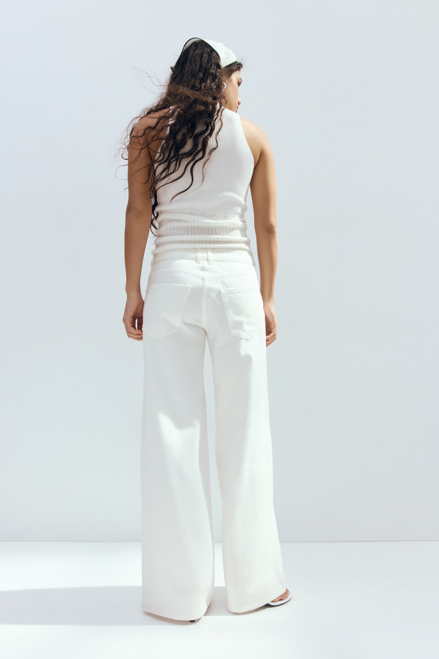 Wide Regular Waist Jeans - Crema/Blu denim/Grigio/Blu denim chiaro/Blu denim scuro - 6