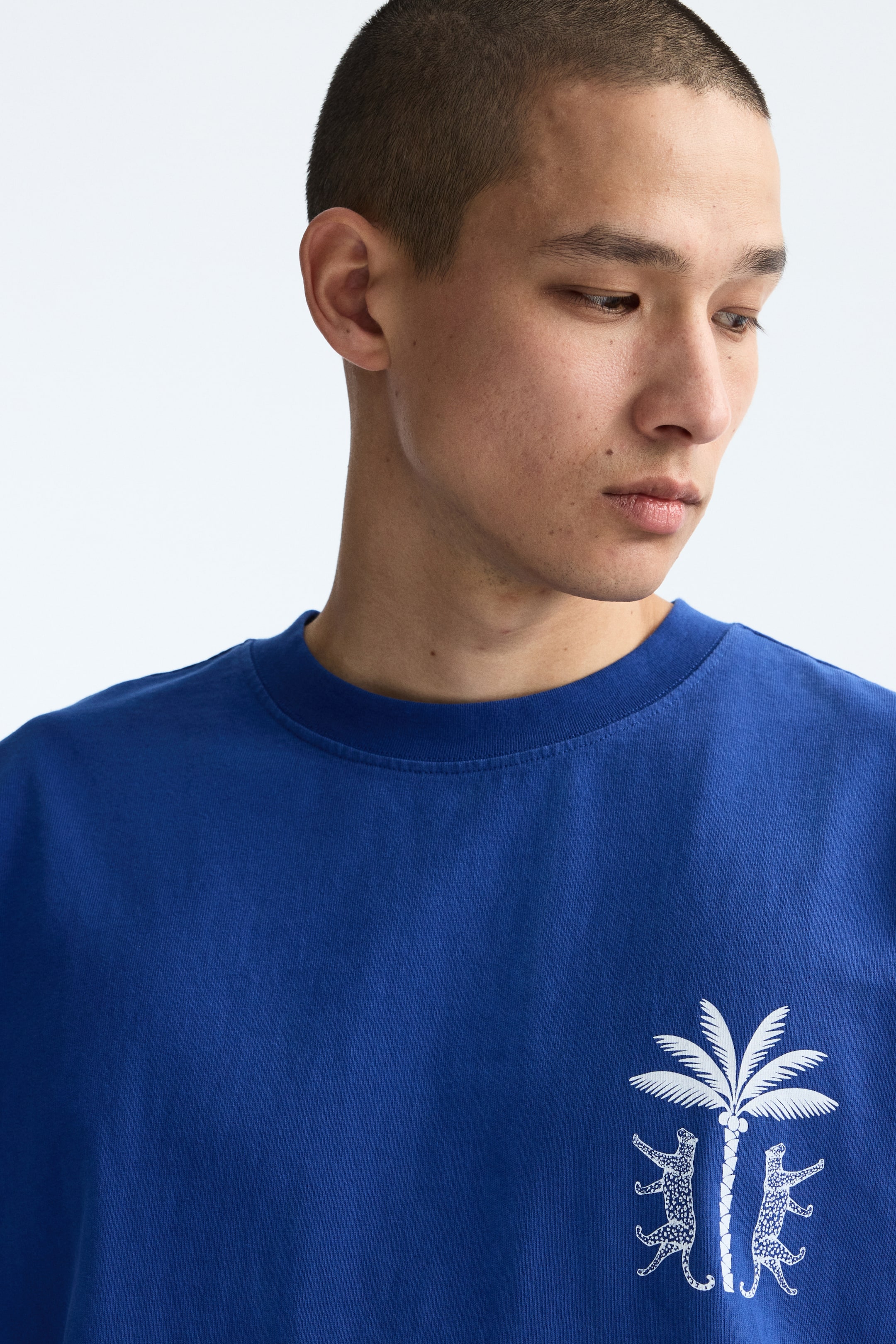 Мужские футболки H&M Relaxed-Fit Printed Cotton T-Shirt — фото 3