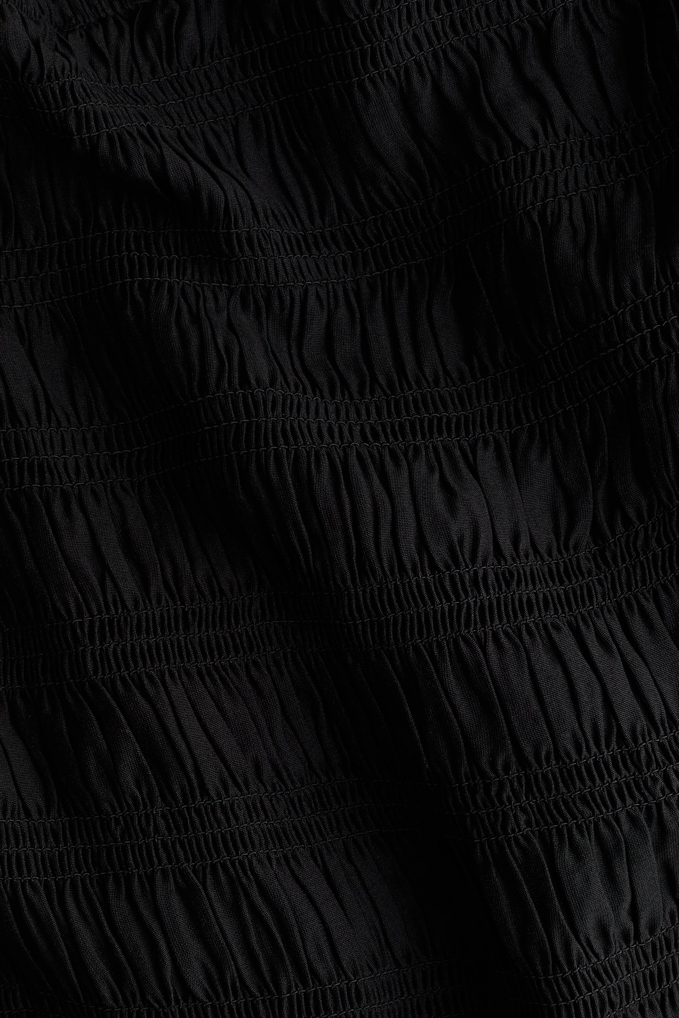 View larger image: Smocked off-the shoulder blouse - Black - Ladies | H&M SG 2