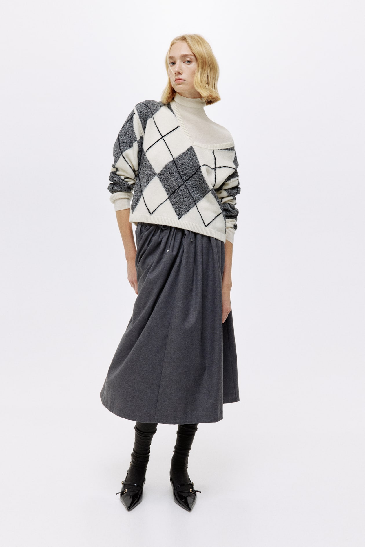 Jacquard-Knit Wool Sweater - image 3