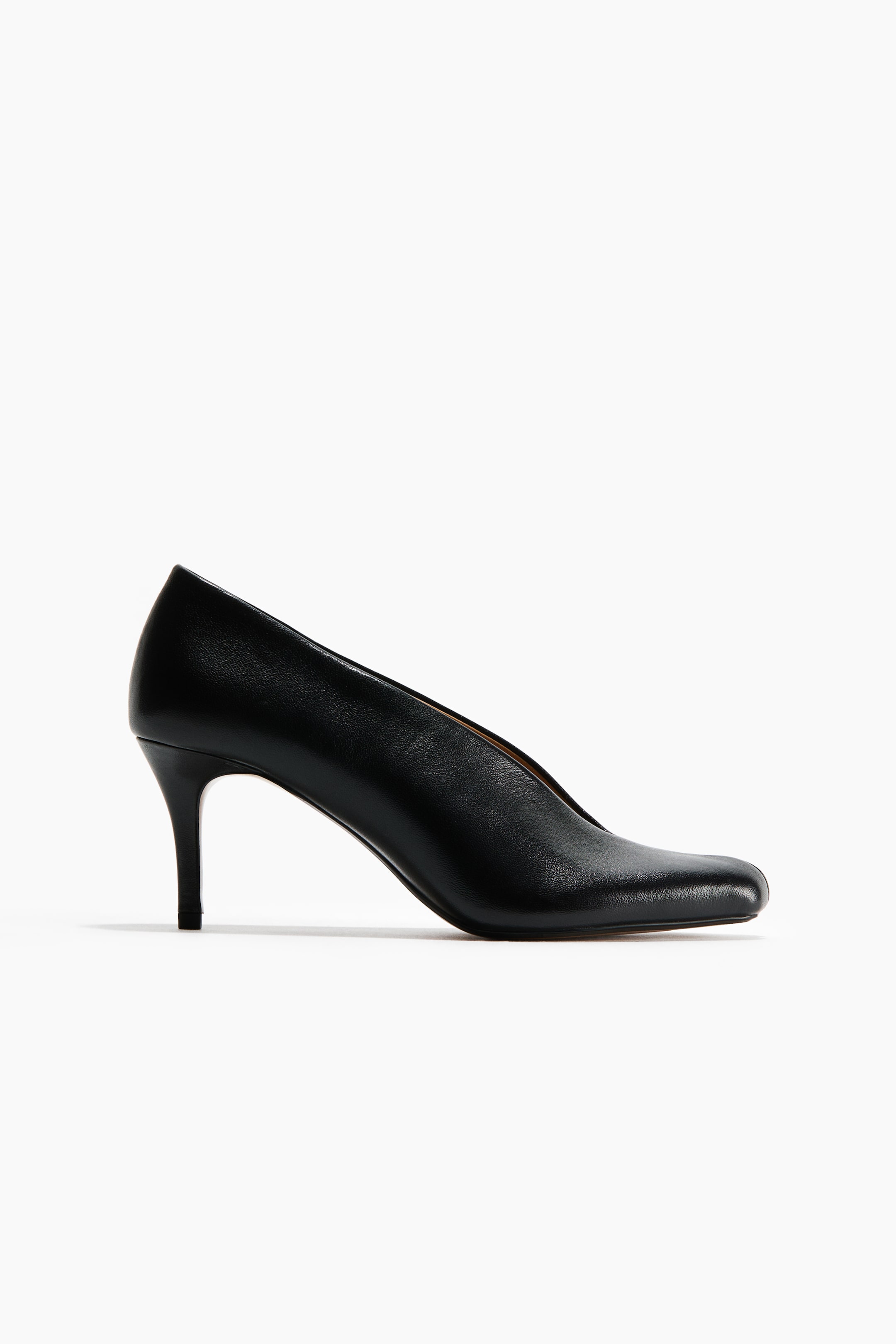 Cutout Leather Pumps