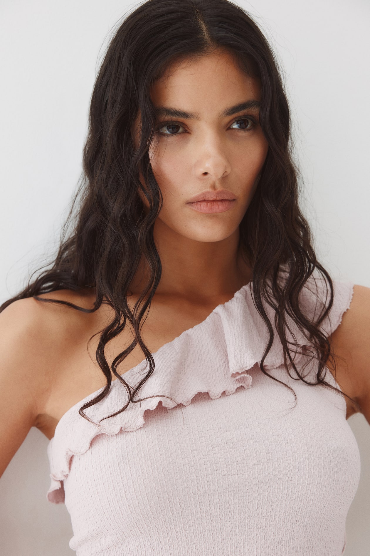 Flounced One-Shoulder Top - image 4