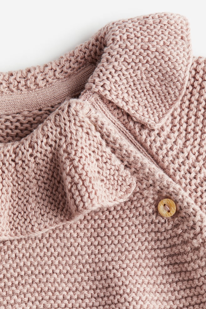 2-piece knitted cotton set - Powder pink - 2