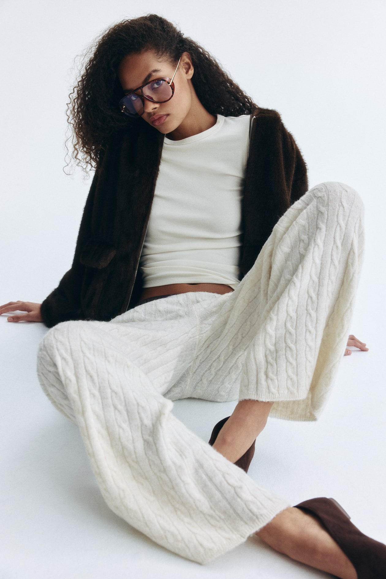 Cable-Knit Pants - image 2