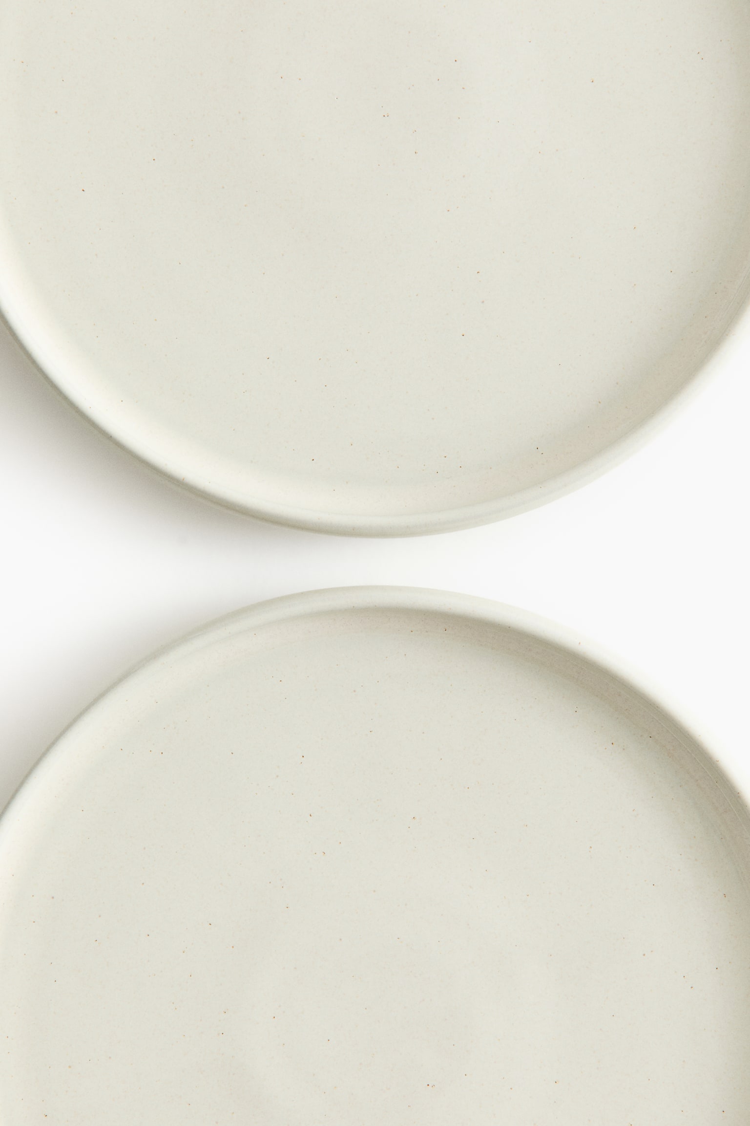 2-pack stoneware dinner plates - White/Green - 3