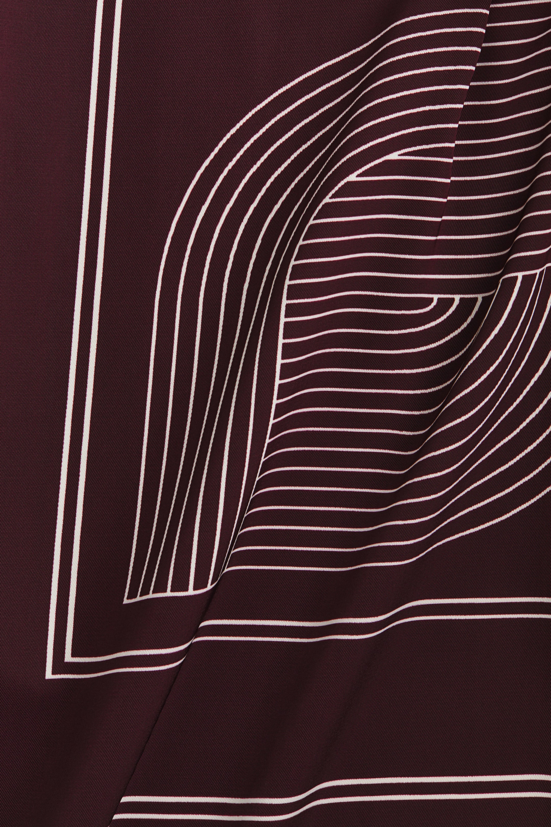 Voir une image plus grande: Pantalon droit - Bourgogne/à motif - FEMME | H&M CA 2