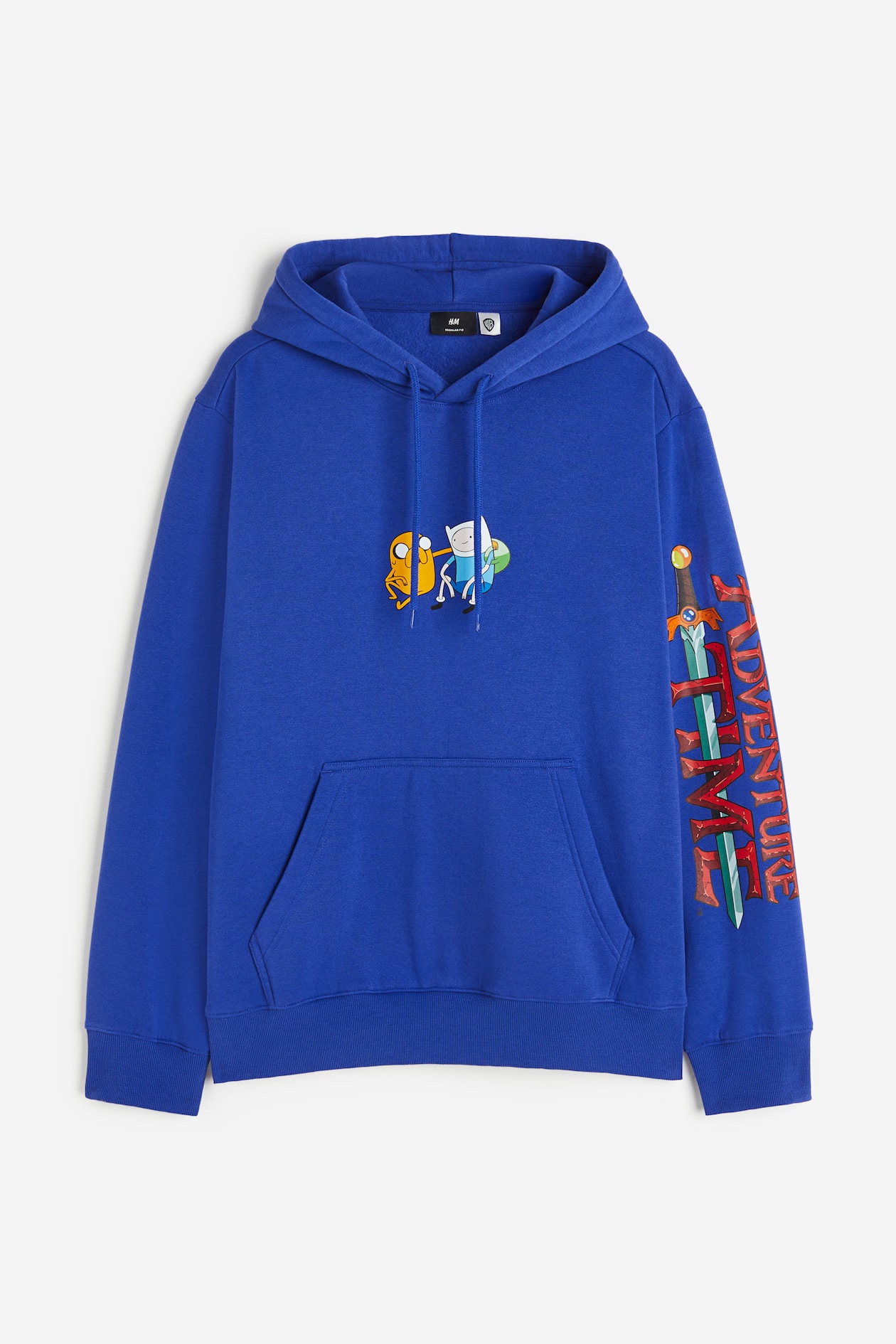 Regular Fit Hoodie Blue/Adventure Time Men H&M IN
