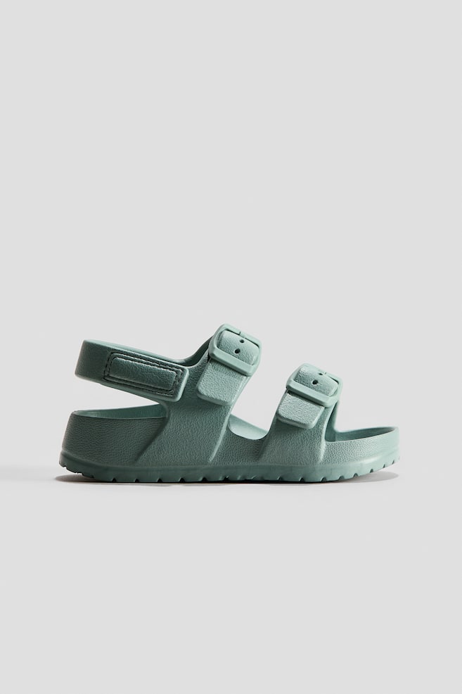 Chaussures de piscine à deux brides - Vert ancien/Beige clair - 1