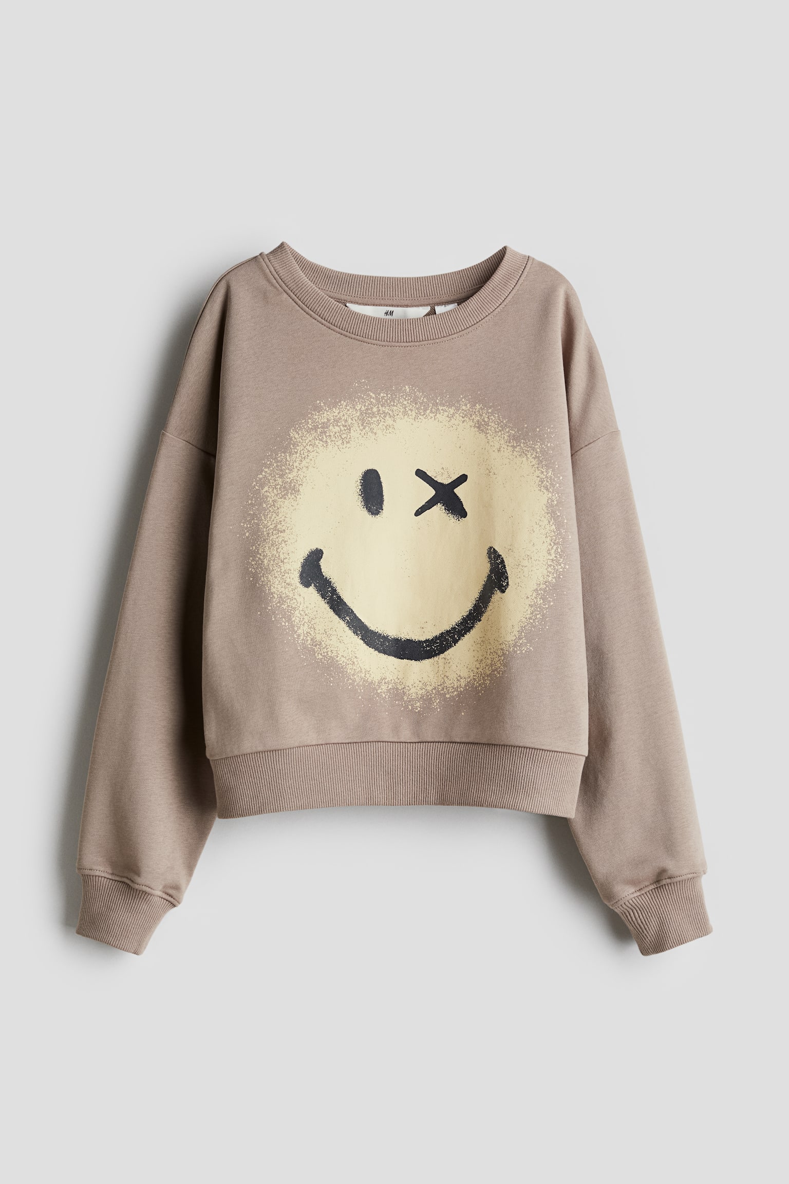 Printed sweatshirt - Beige/SmileyWorld®/Beige/Mickey Mouse/Dark grey/Lilo & Stitch/Dark grey/The Grinch/Dark grey/Pokémon/Light pink/Snow White - 1