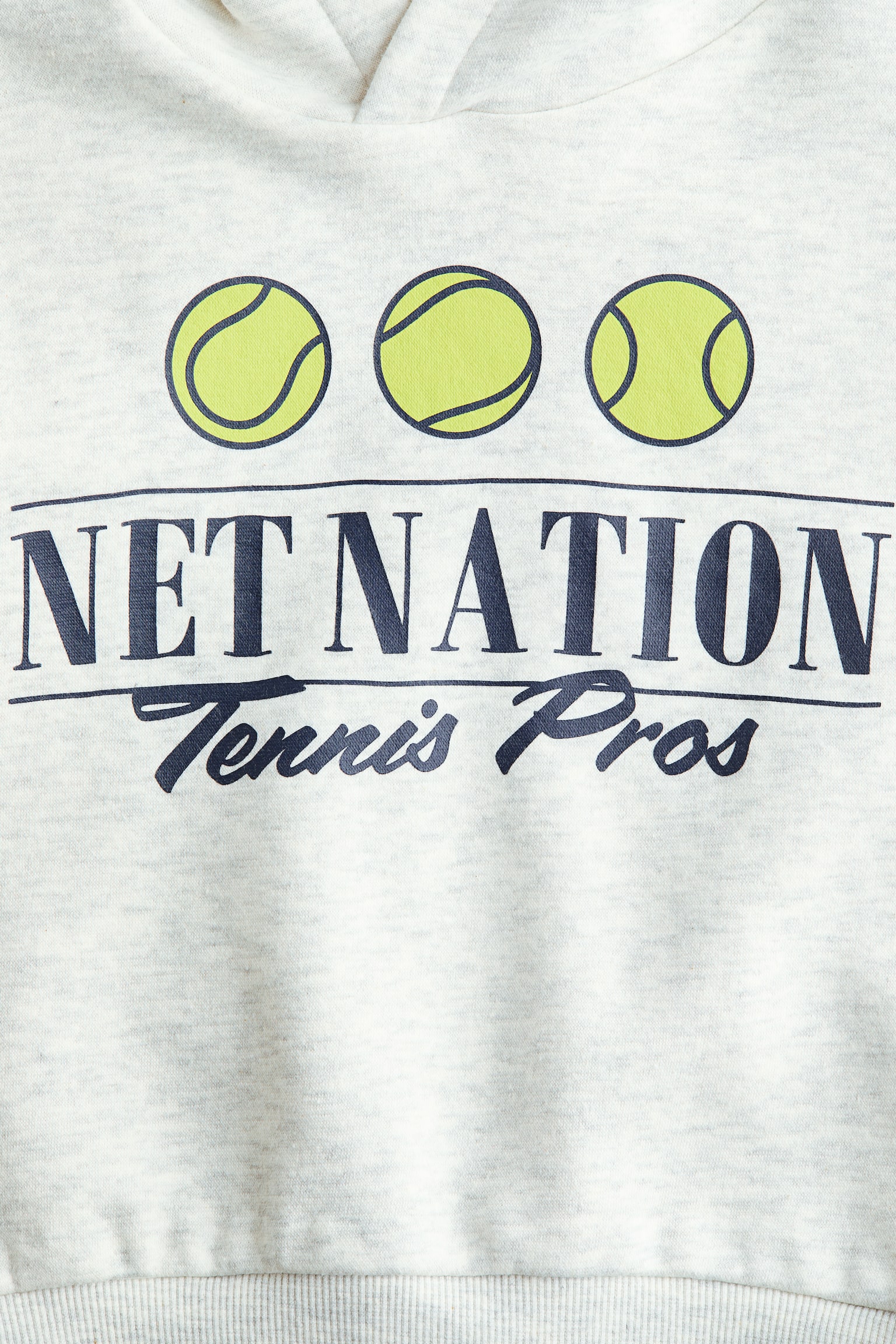 Printed hoodie - Light grey/Net Nation/Blue/03/Navy blue/28 - 2