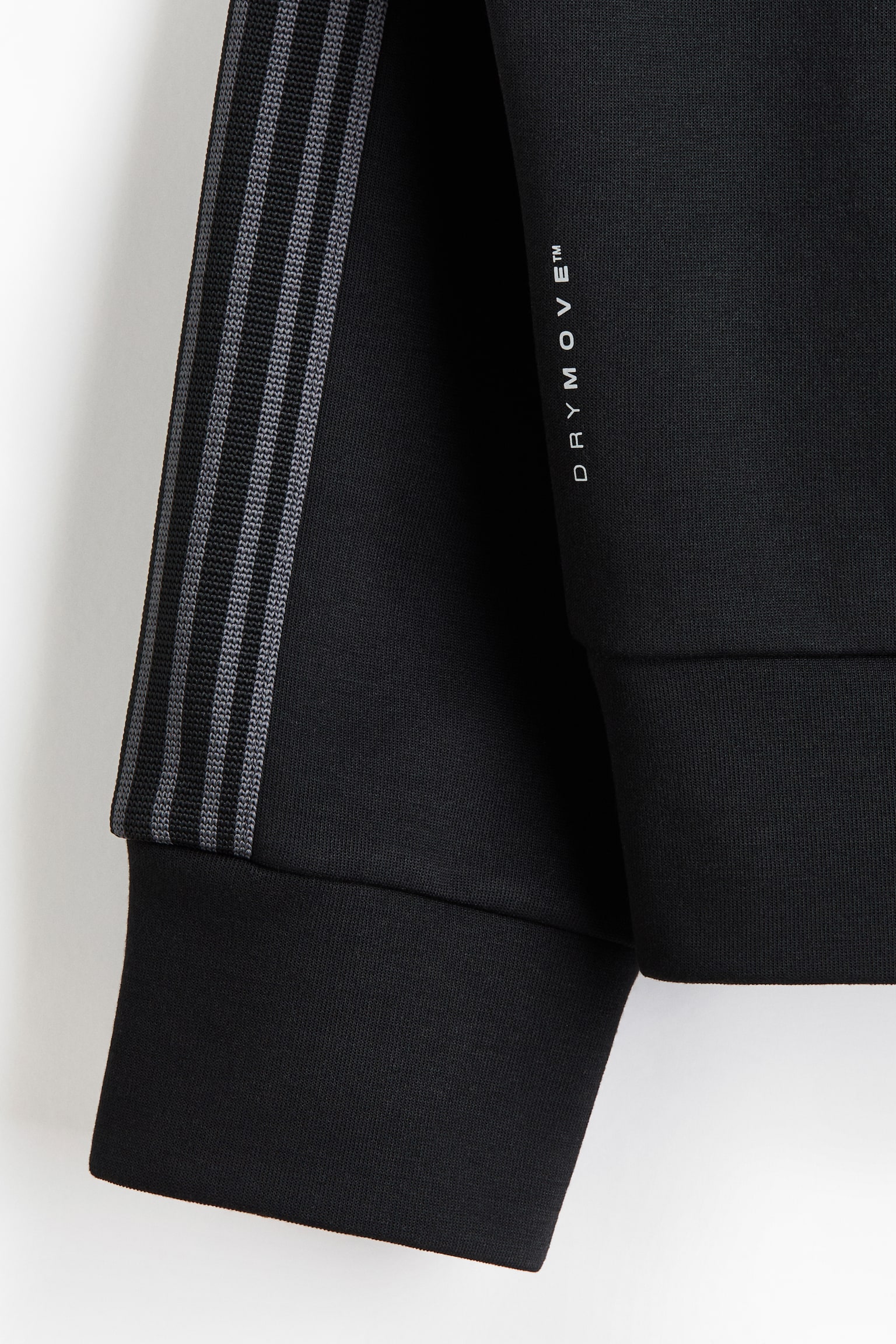 Regular Fit Track jacket with DryMove™ - Black/Beige - 3