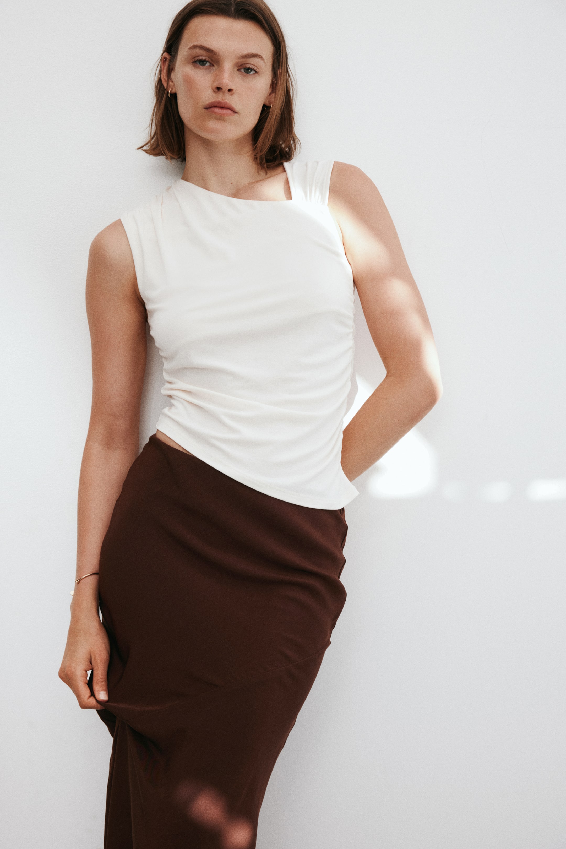 Jupe culotte en satin