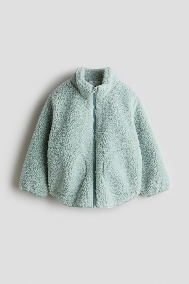 Veste en tissu Teddy bear - Vert clair/Rose clair - 1