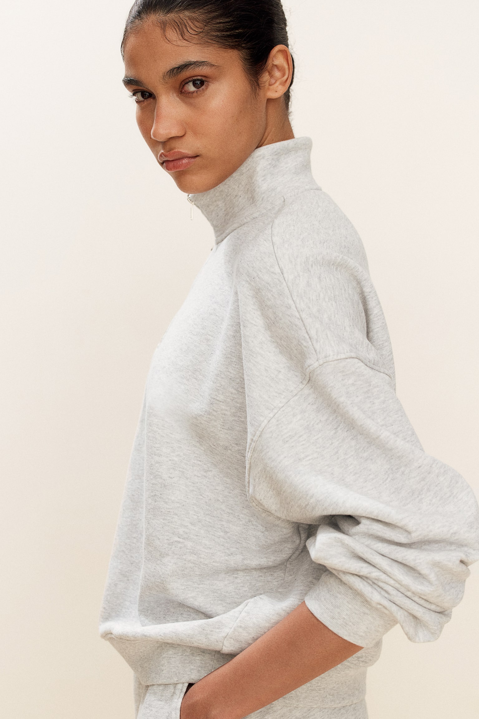 DryMove™ Activewear Sweater - Light grey marle - 3