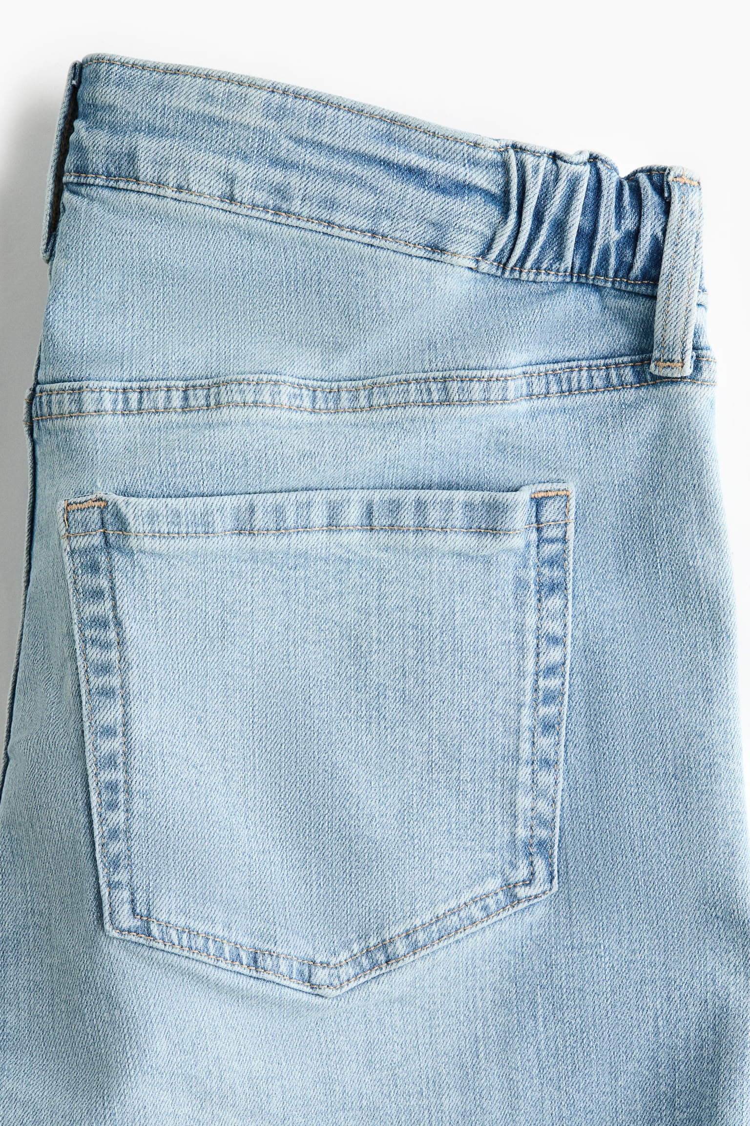 MAMA Wide Low Waist Ankle Jeans - כחול ג'ינס בהיר/כחול ג'ינס כהה/כחול ג'ינס - 3