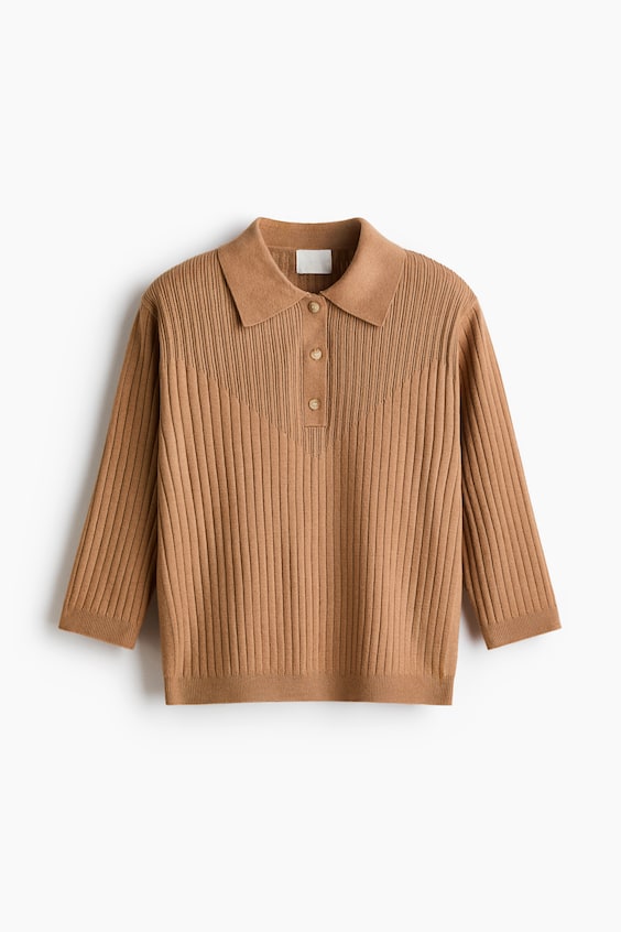 Женские топы H&M Rib-Knit Top
