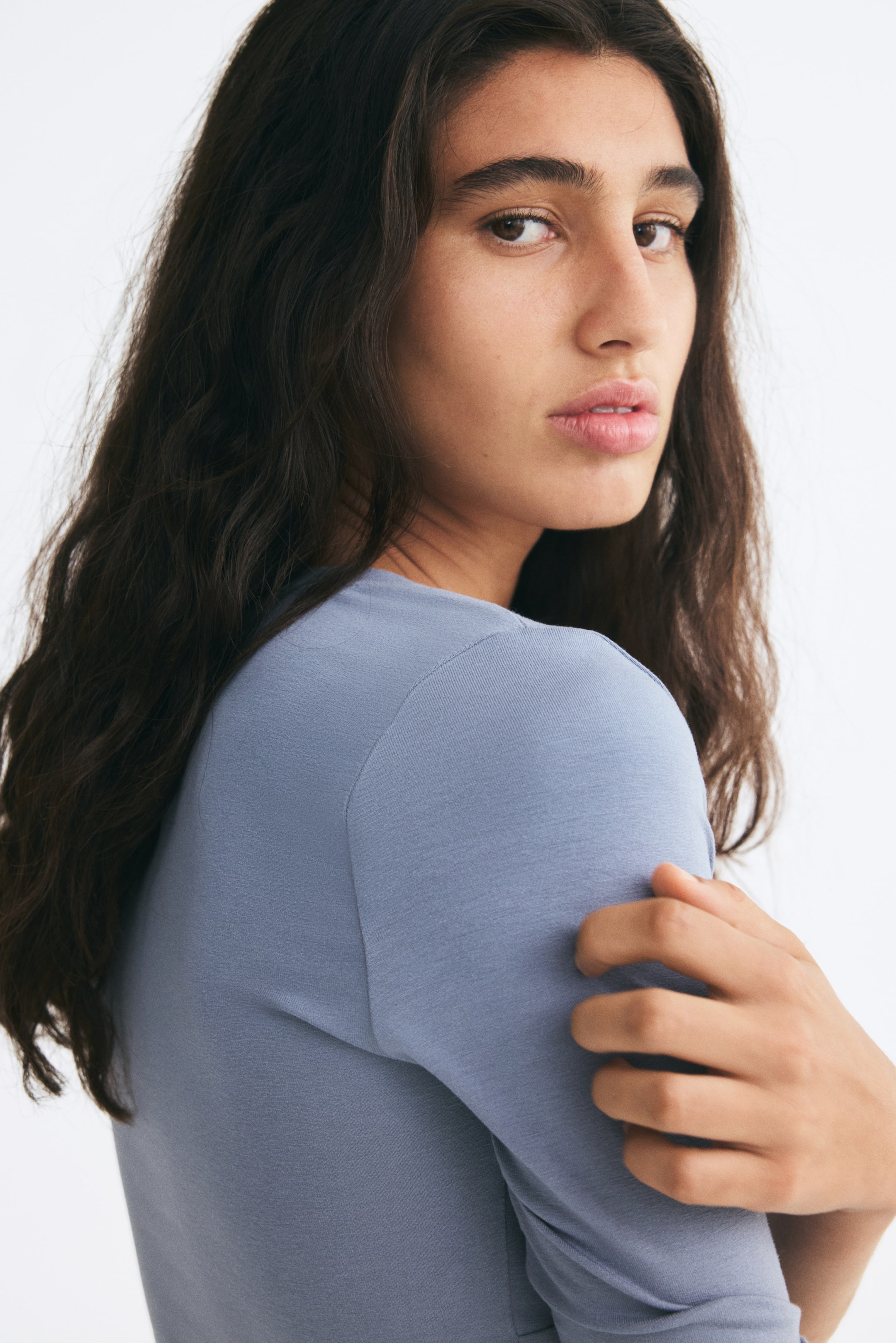 V-Neck Viscose Top