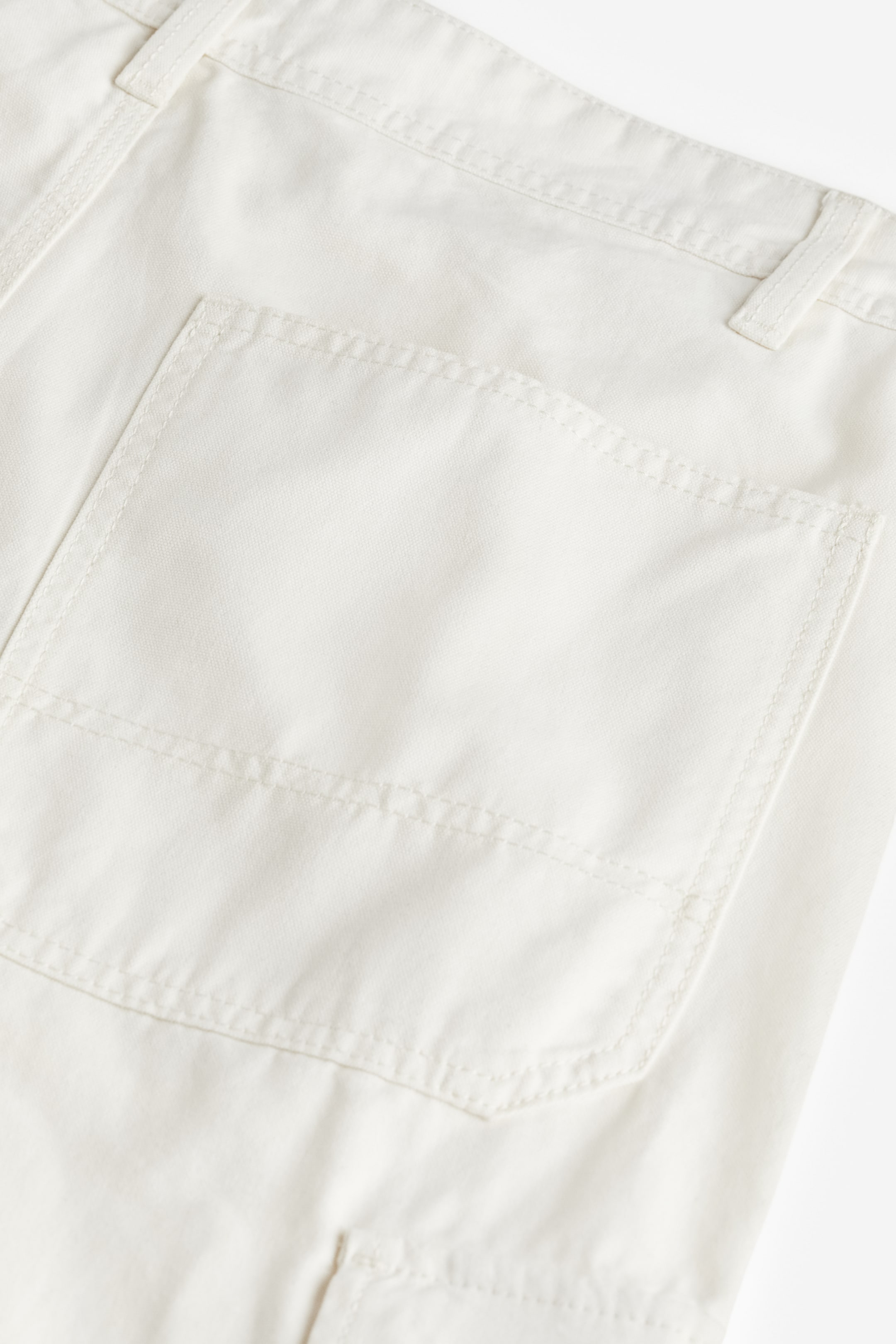 Relaxed Fit Cargo Pants - Regular waist - Long - Cream - Men | H&M US