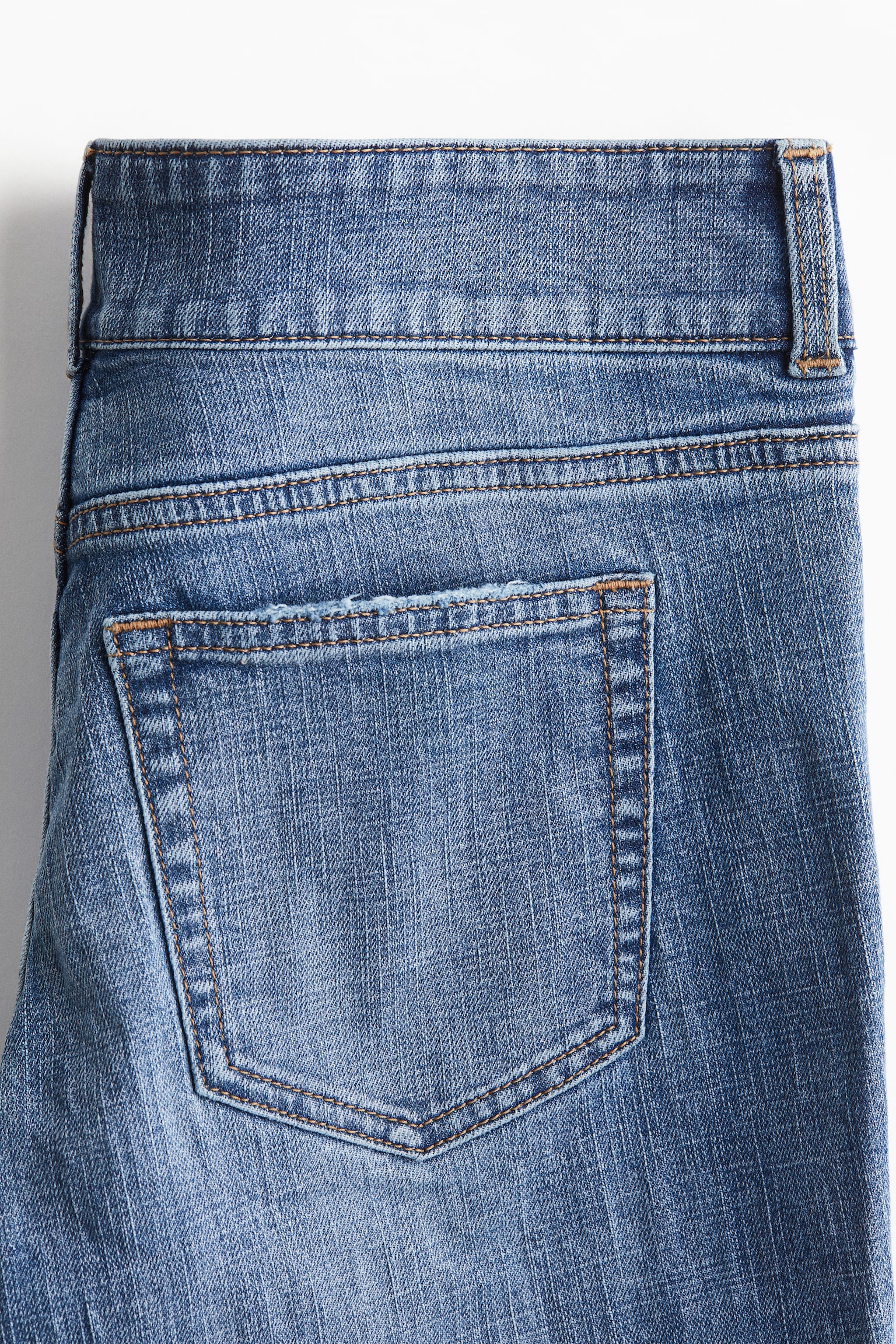 Женские джинсы H&M Flared Low, цвет: Джинсовый синий — фото 3