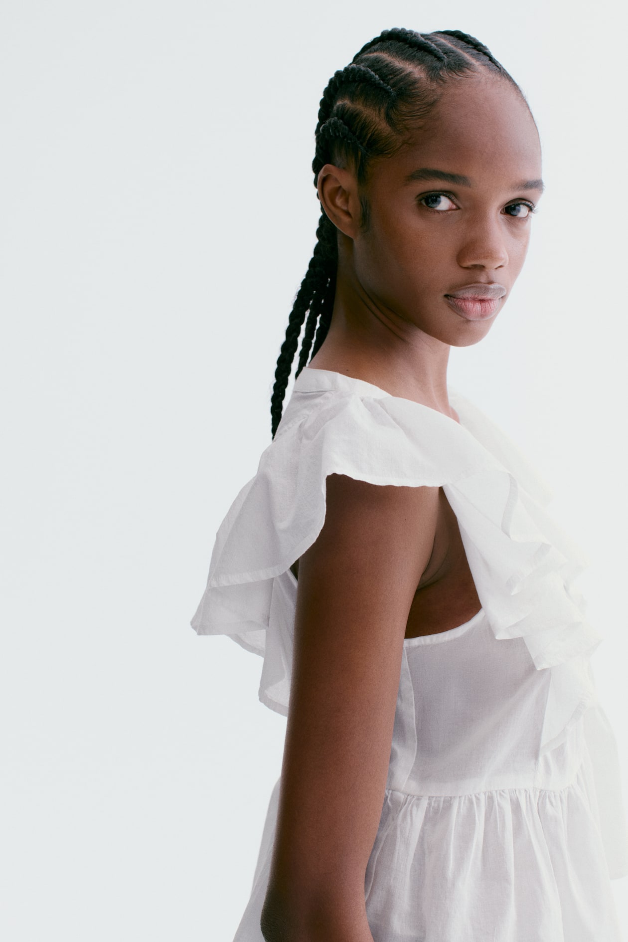 Frill-trimmed cotton top - image 3