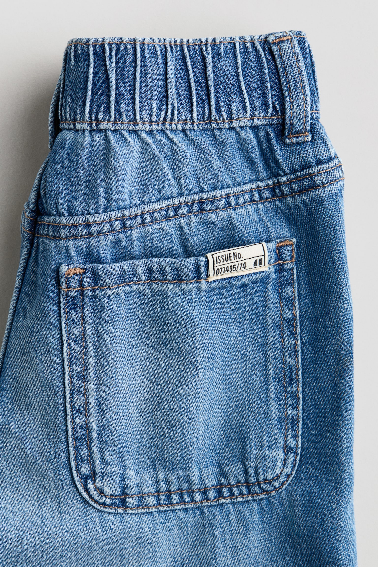 Cotton denim joggers - Denim blue/Light blue denim - 6