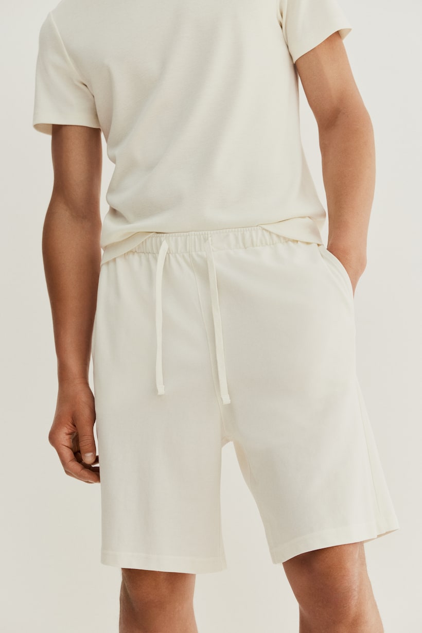 Men's White Shorts Cargo, Ripped Stretch H&M AU
