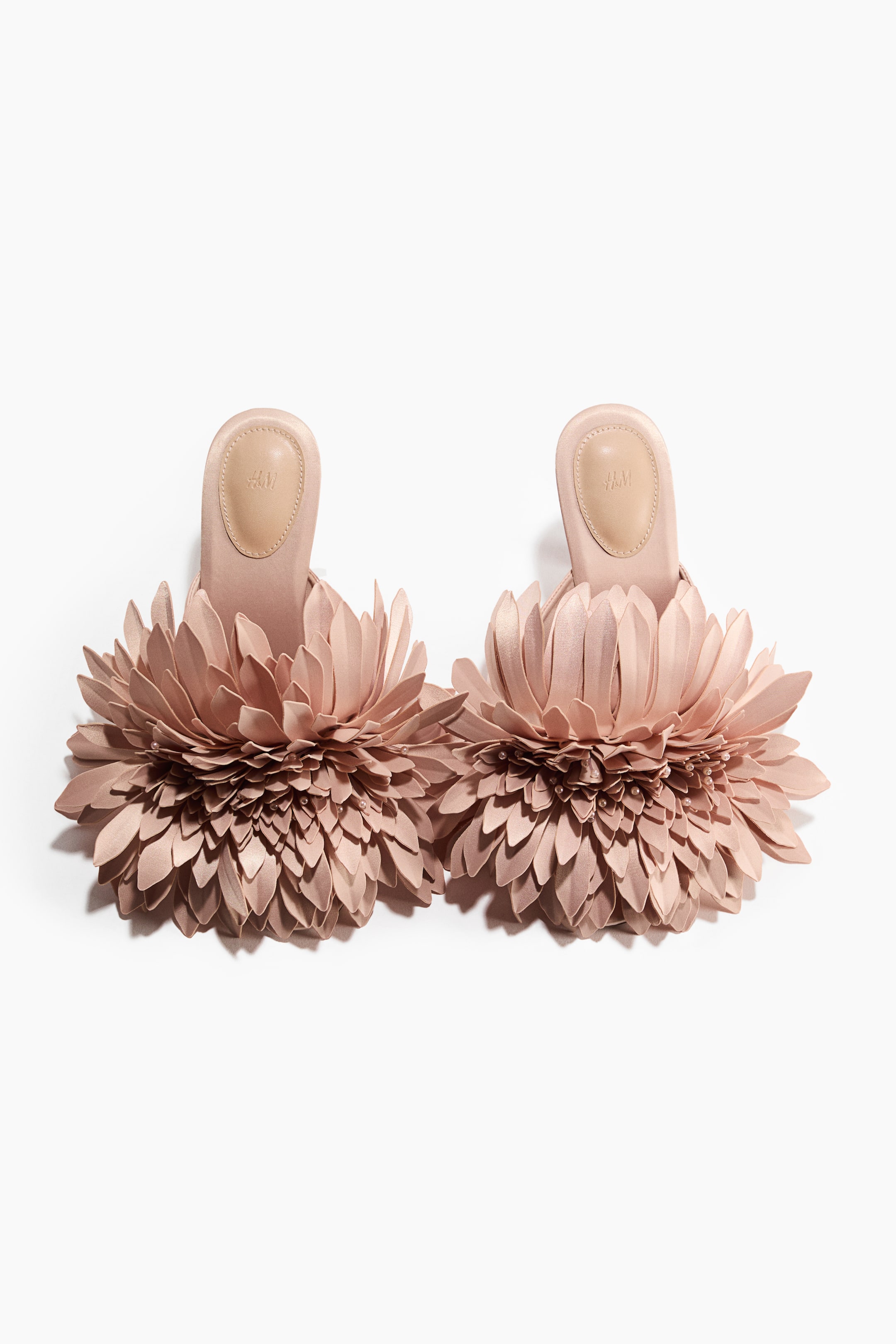 Flower-Detail Heeled Sandals