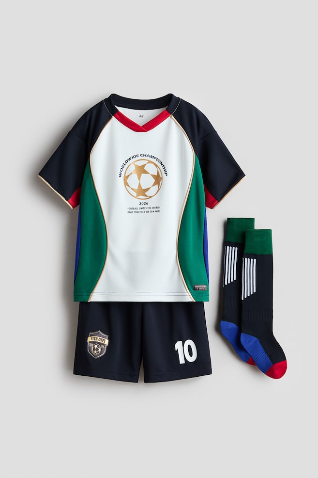 3-piece football set - Navy blue/Championship - 1