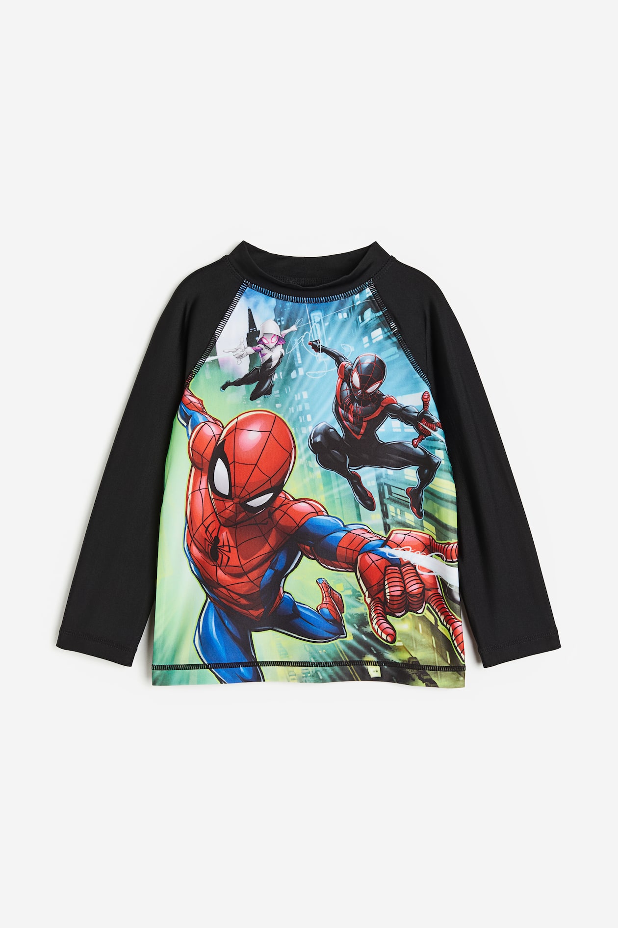 Swim Shirt UPF 50 Black/Spider-Man Kids H&M US