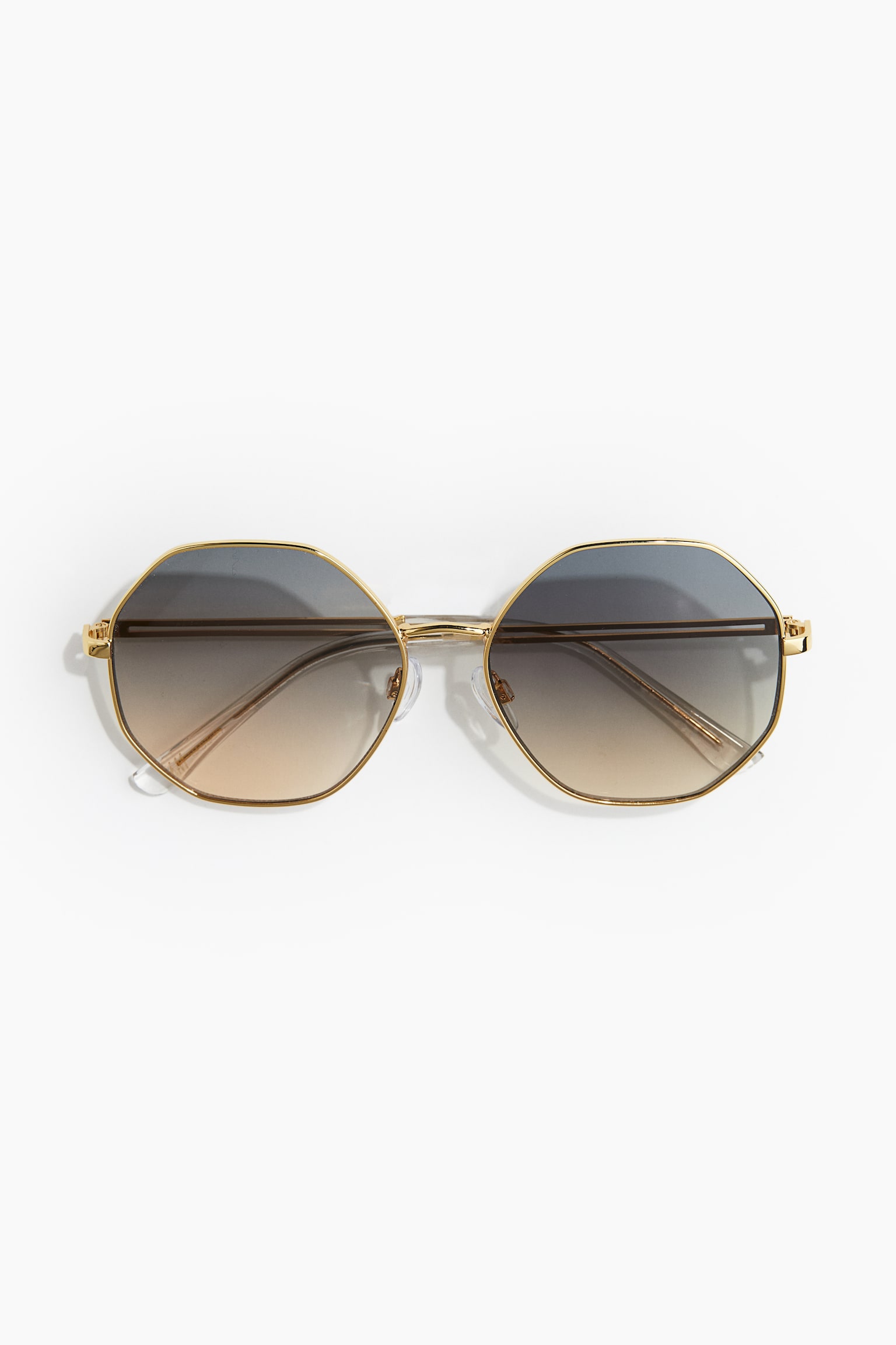 Slim-frame sunglasses - Yellow/Brown/Gold-coloured - 1