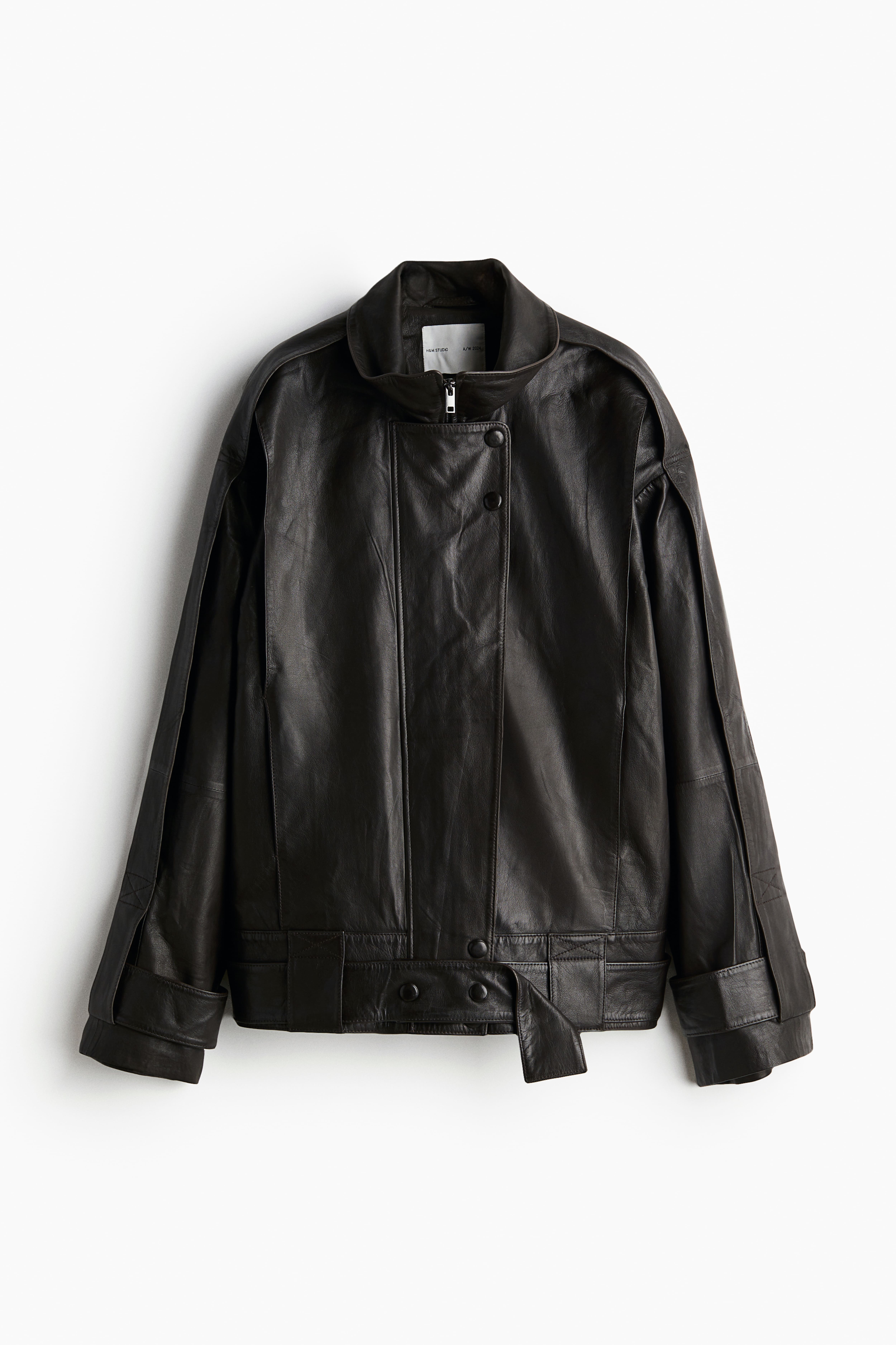 H and m leather jacket hotsell