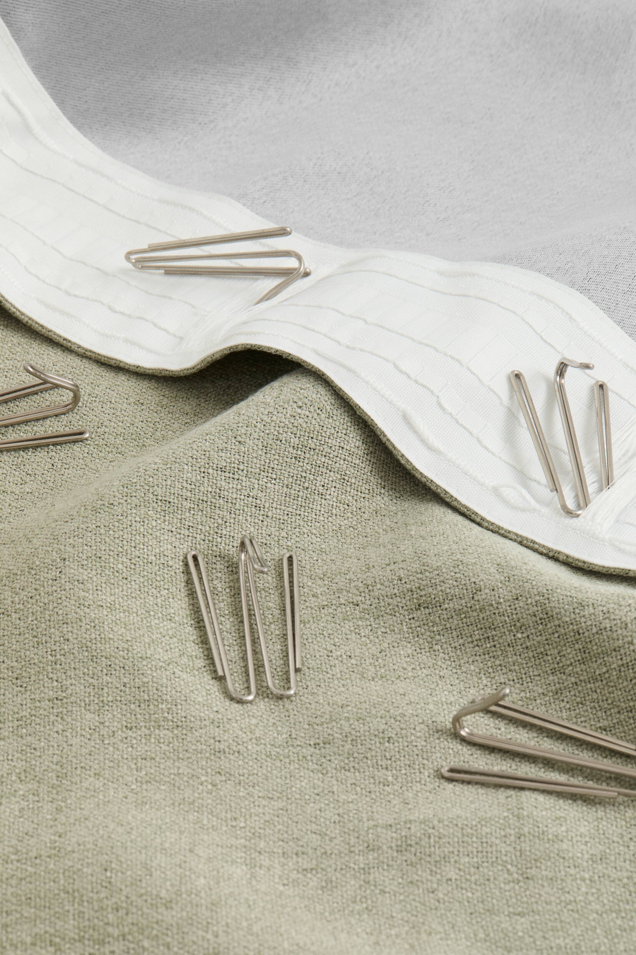 View larger image: 1-pack wide blackout curtain length - Sage green - Home All | H&M IN 3