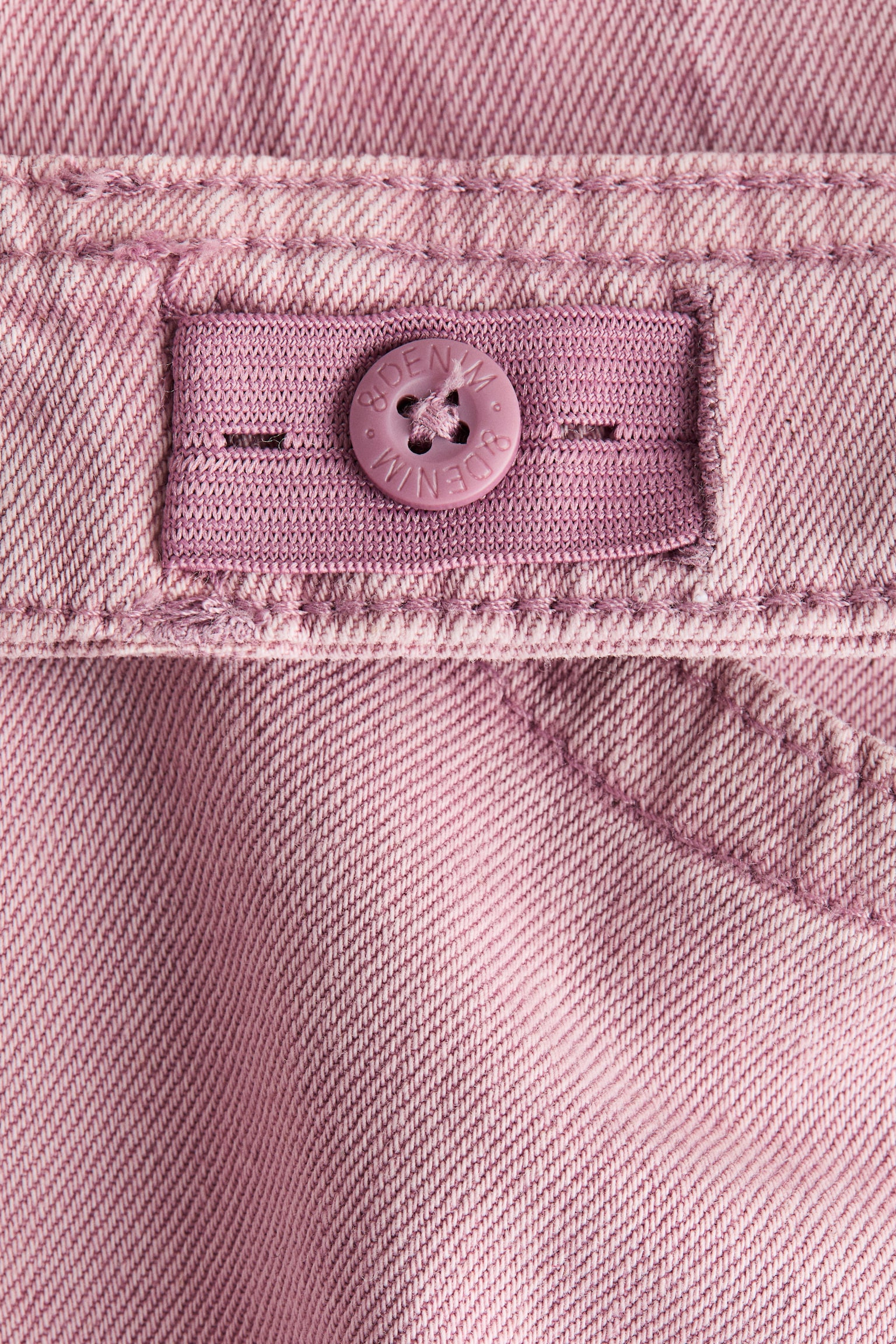 Flared Leg Low Jeans - Washed denim pink/Denim blue/Light pink - 4