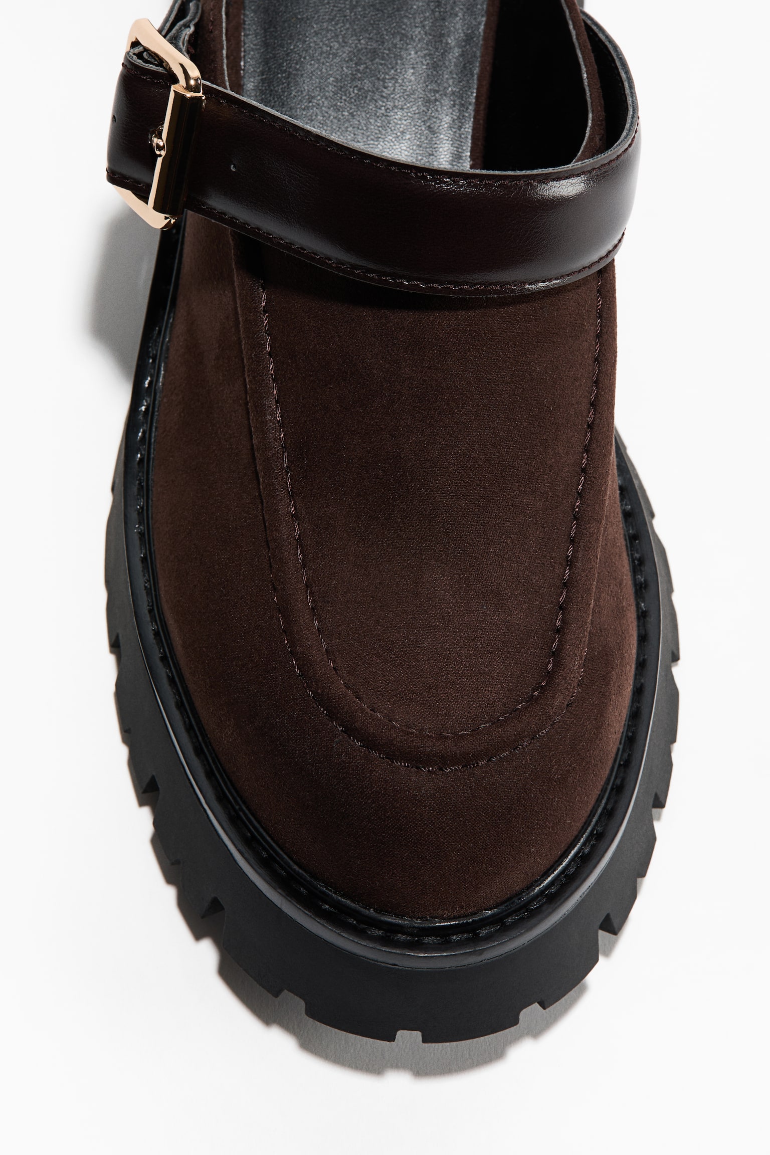 Chunky loafer mules - Dark brown - 4