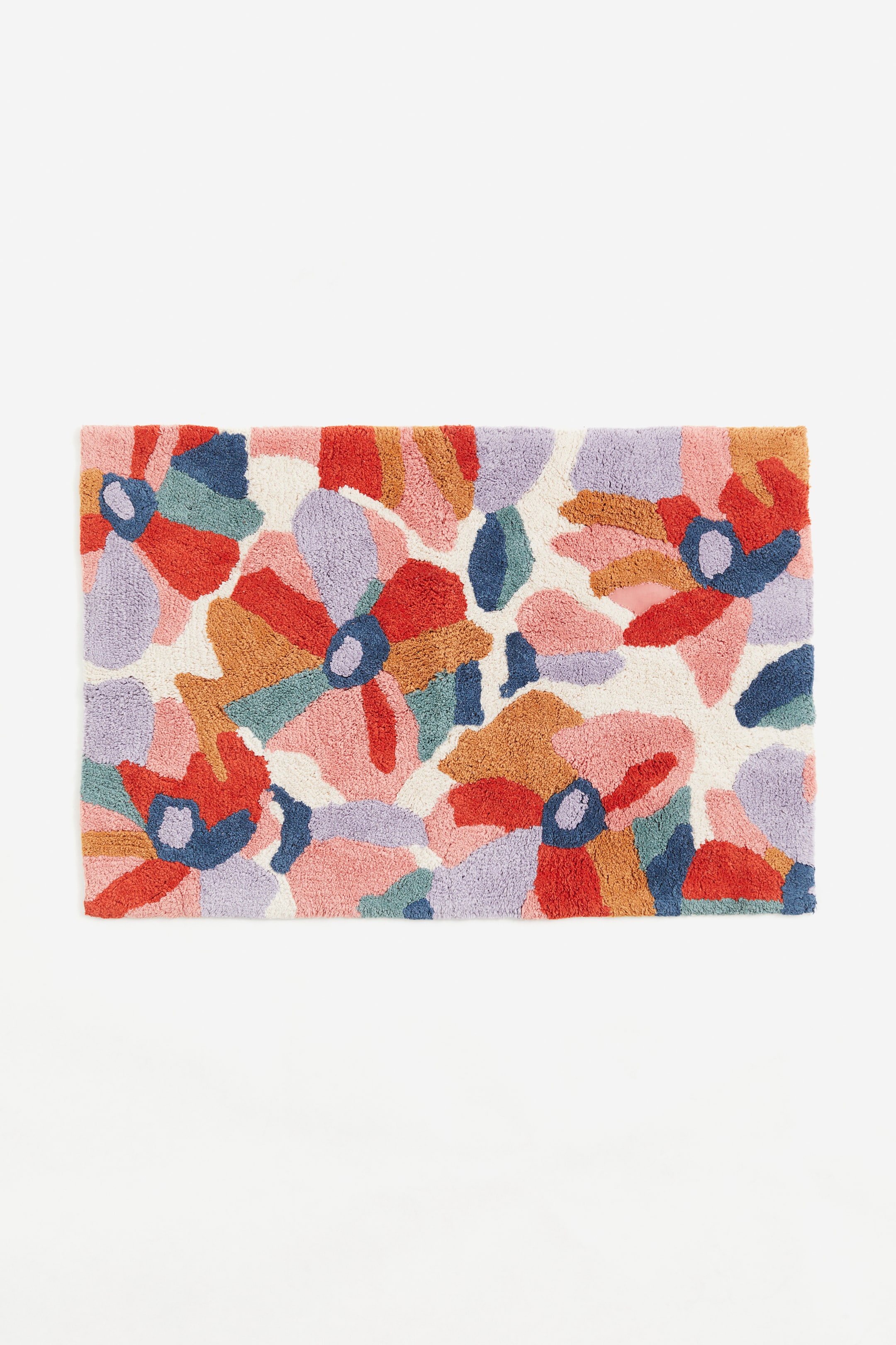 Patterned Cotton Bath Mat