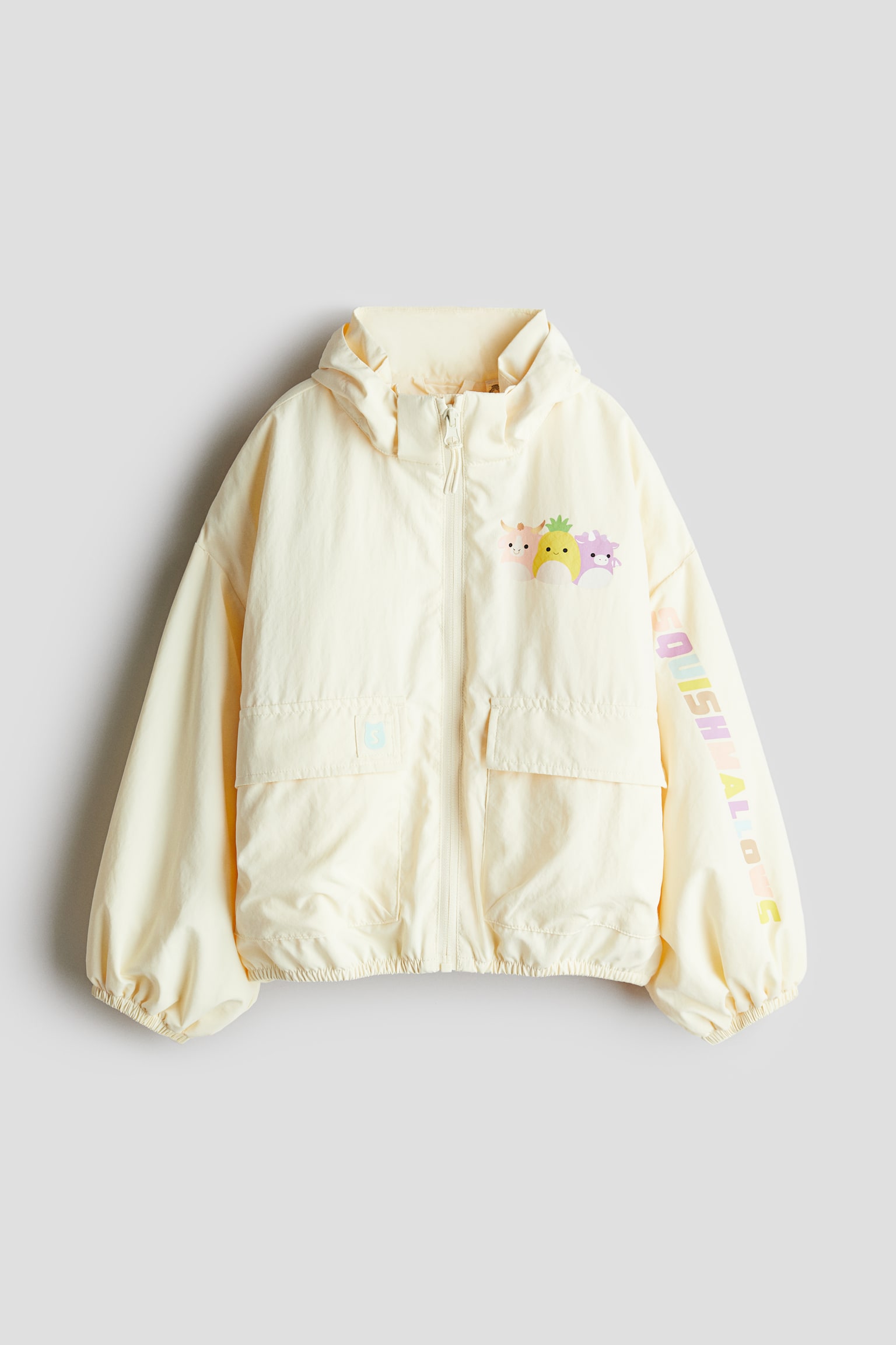 Printed windbreaker - Light yellow/Squishmallows