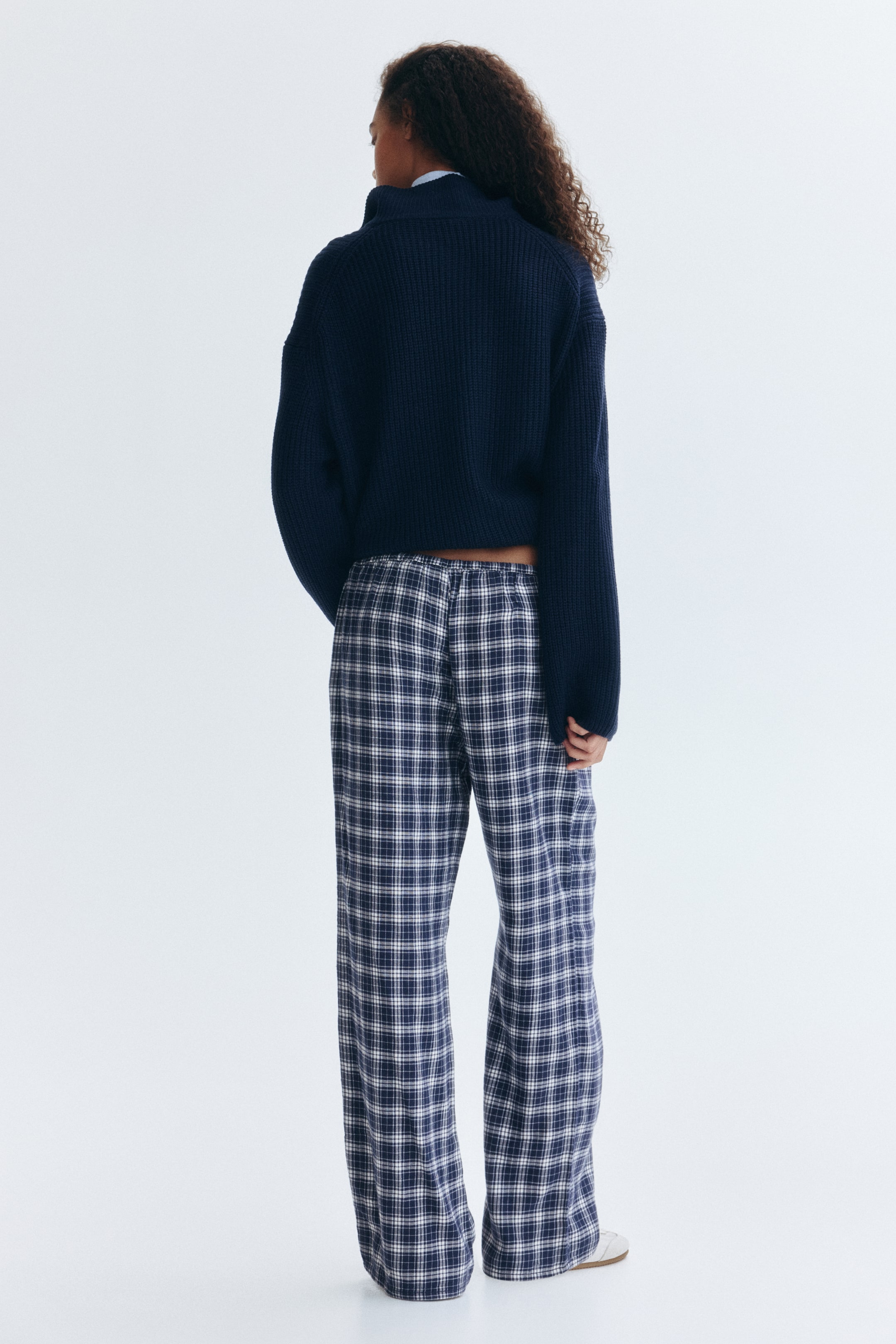 View larger image: Pyjama bottoms - Dark blue/Checked - Ladies | H&M IN 4