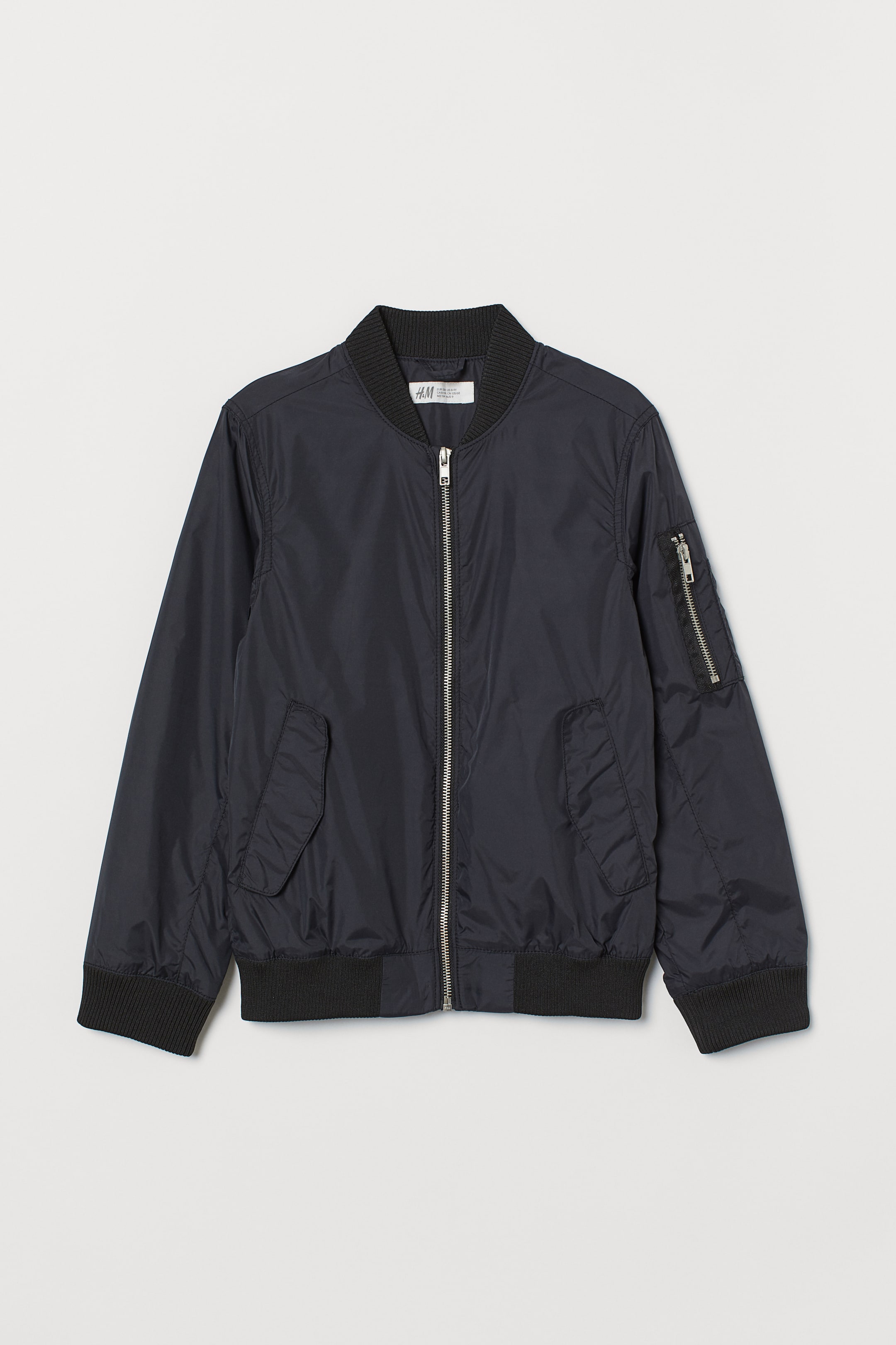 Nylon bomber jacket