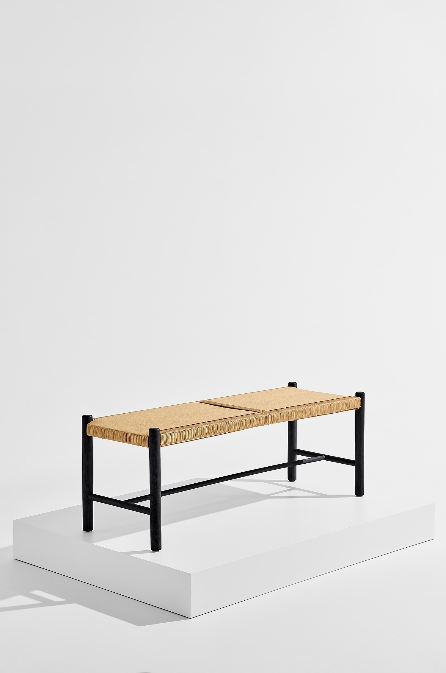 Ines Bænk - Naturlig Eg/Naturlig Eg/Rød