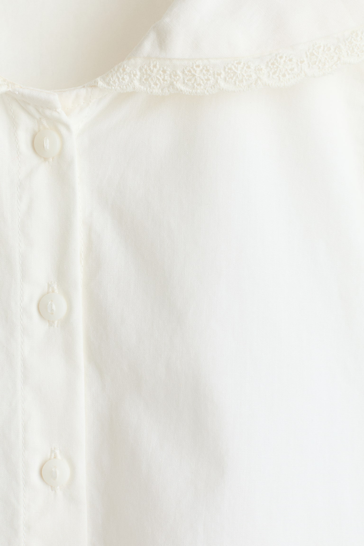 Áo kiểu cotton cổ thuỷ thủ - Màu trắng/Màu xanh dương nhạt - 3