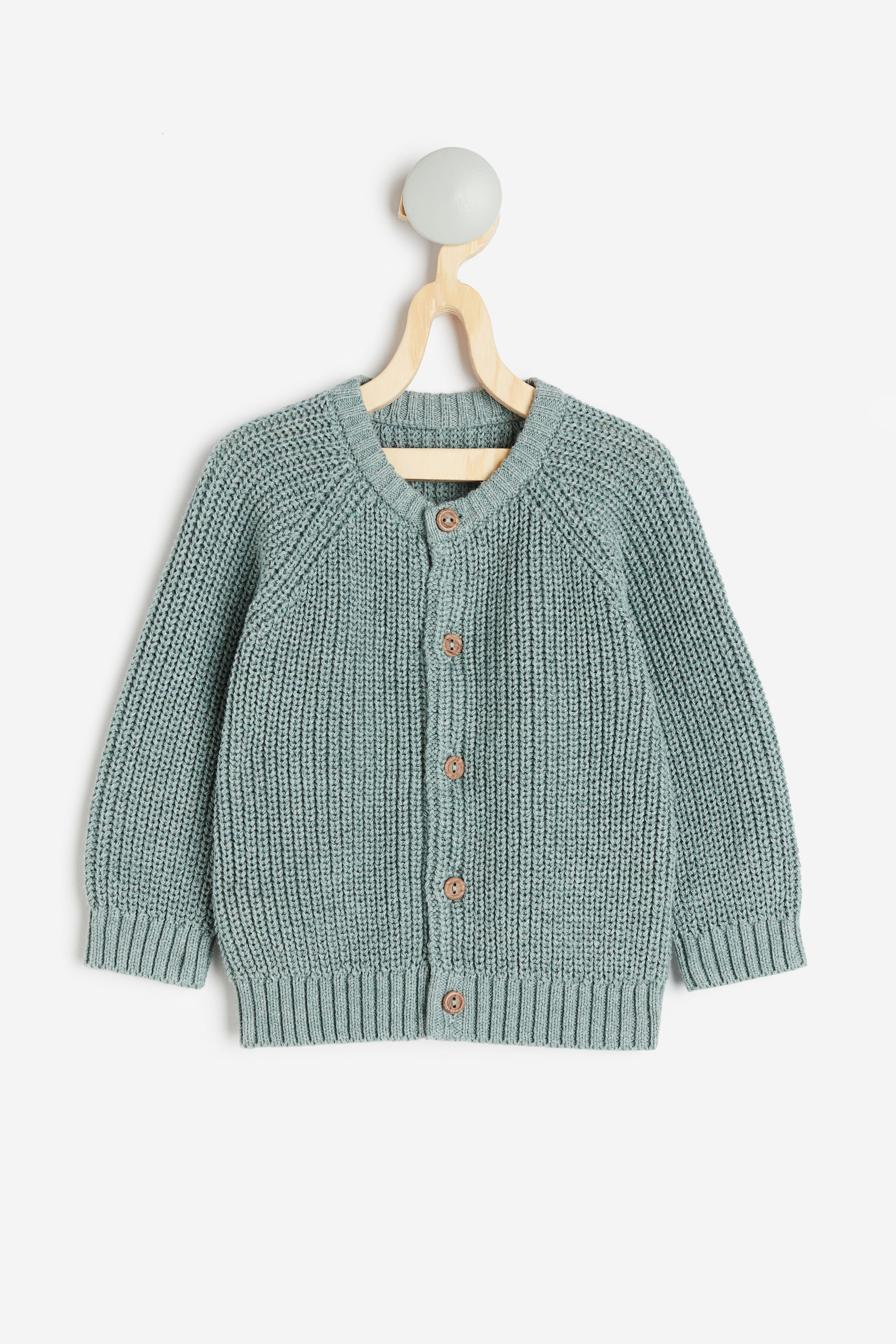 Rib-knit Cardigan