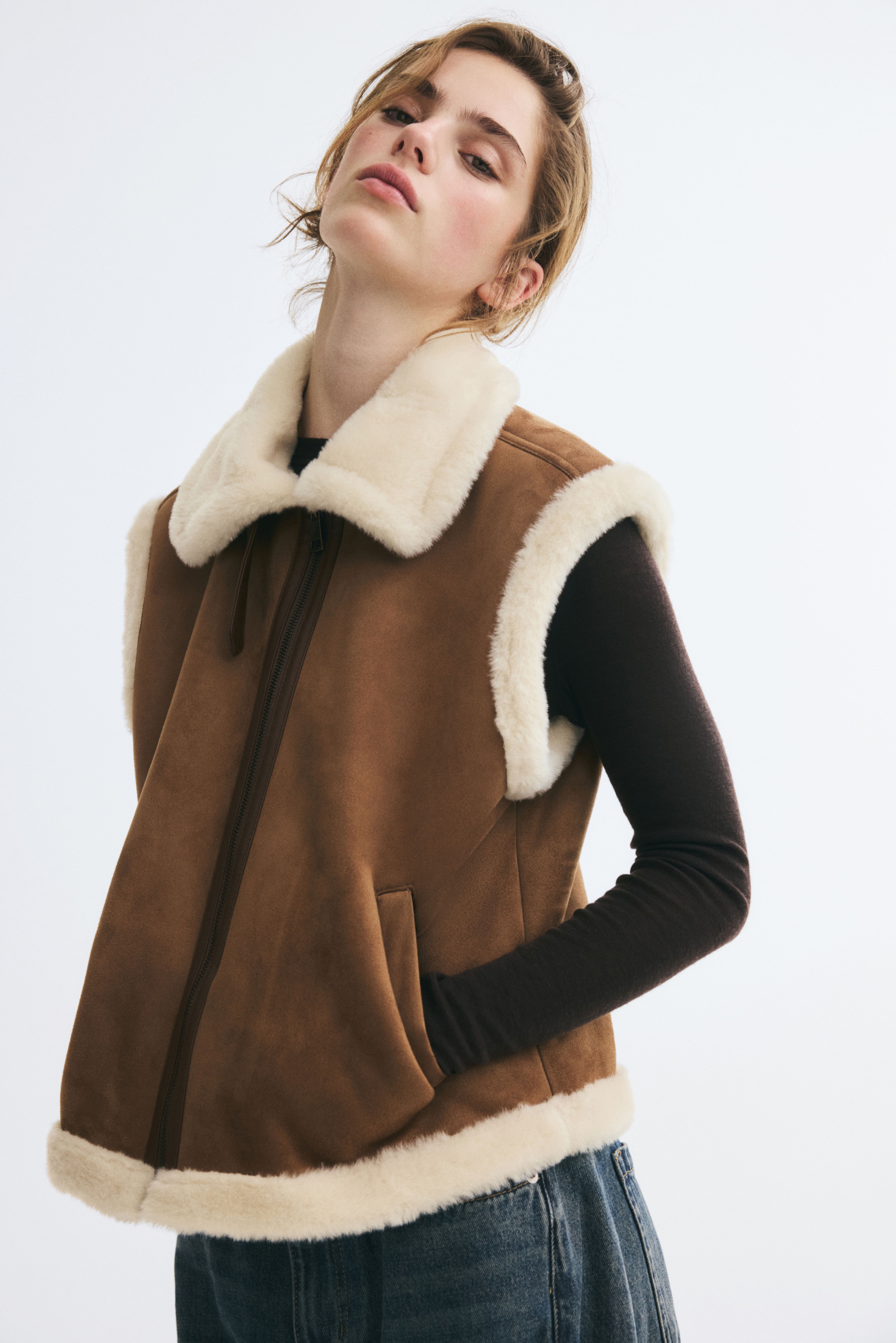 Teddy-Fleece-Lined Vest