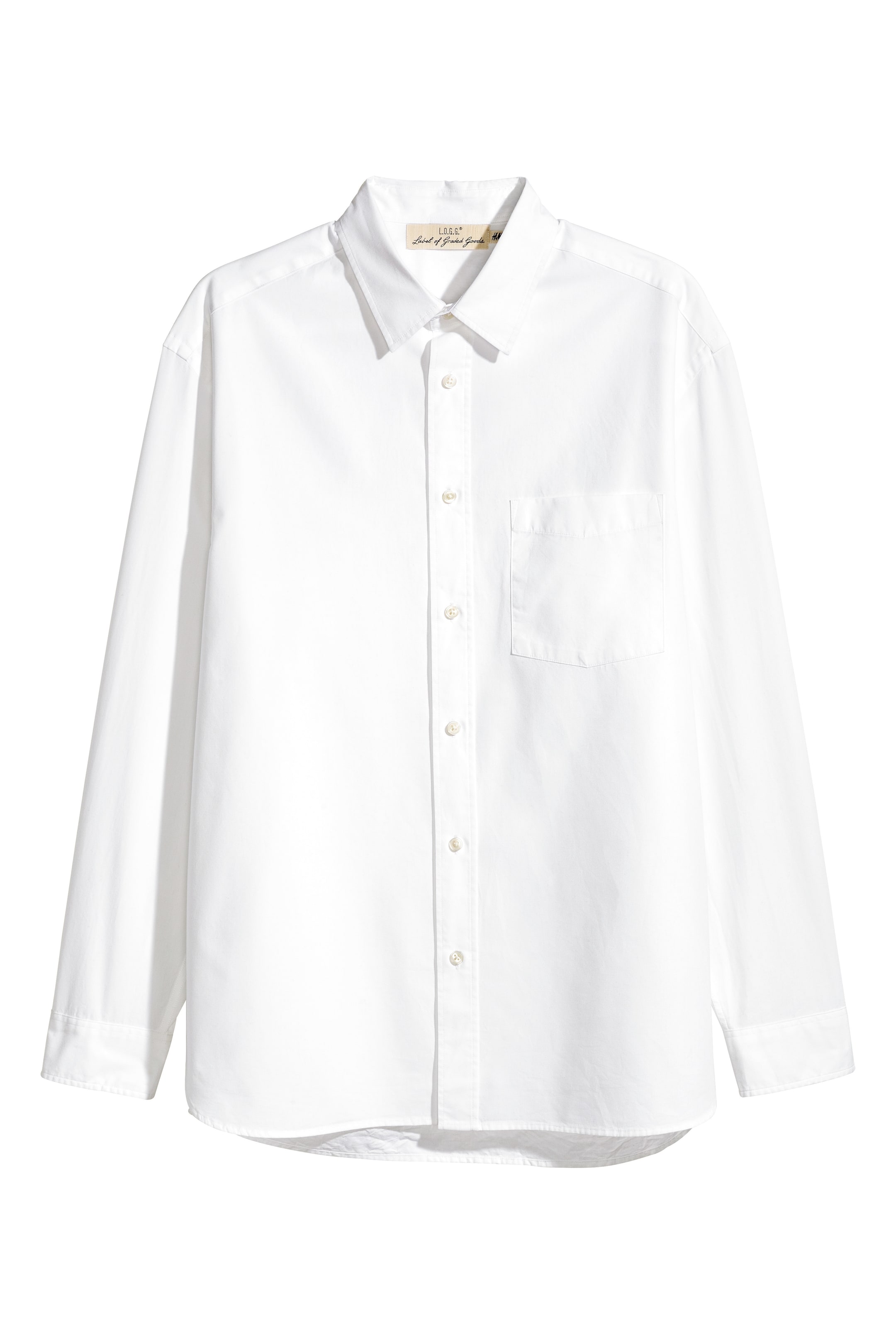 View larger image: Cotton shirt Relaxed fit - White - Men | H&M GB 1