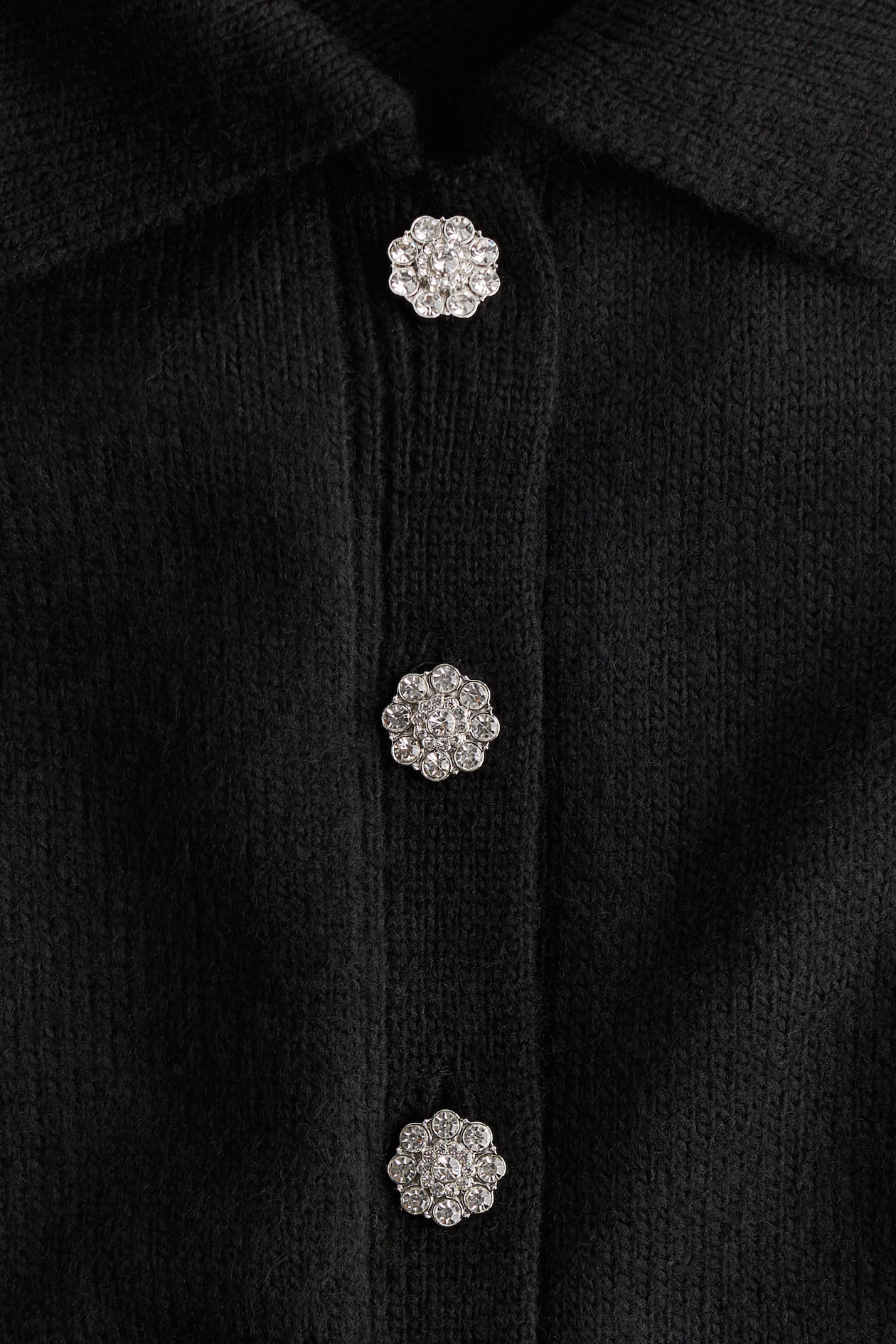 Short-Sleeved Cardigan with Collar - image 3