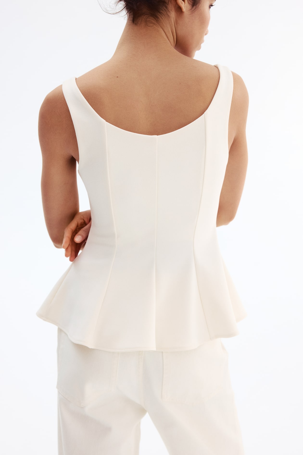 Sleeveless Peplum Top - image 5