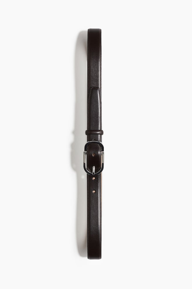 Ceinture en cuir - Marron - 1
