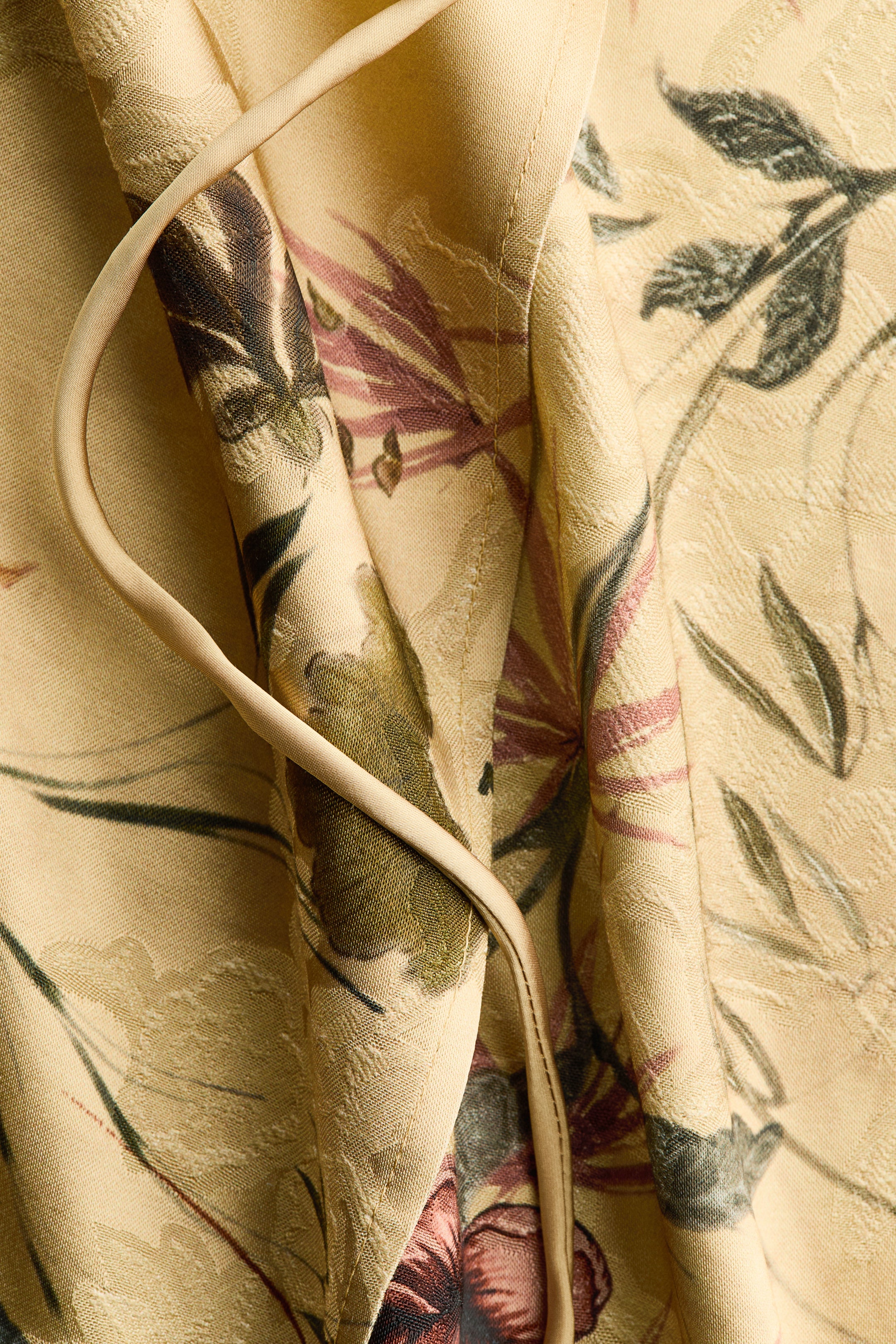 Jupe portefeuille en tissu jacquard