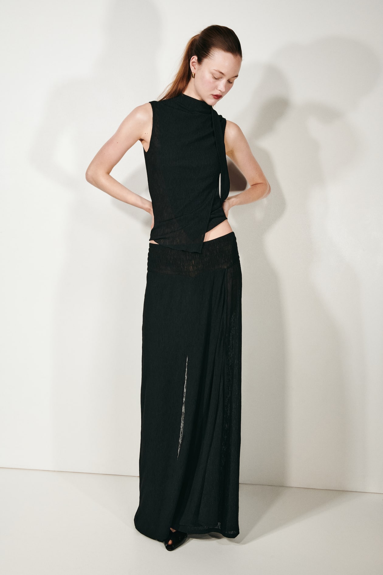 Crinkled Wrapover Pants - image 3